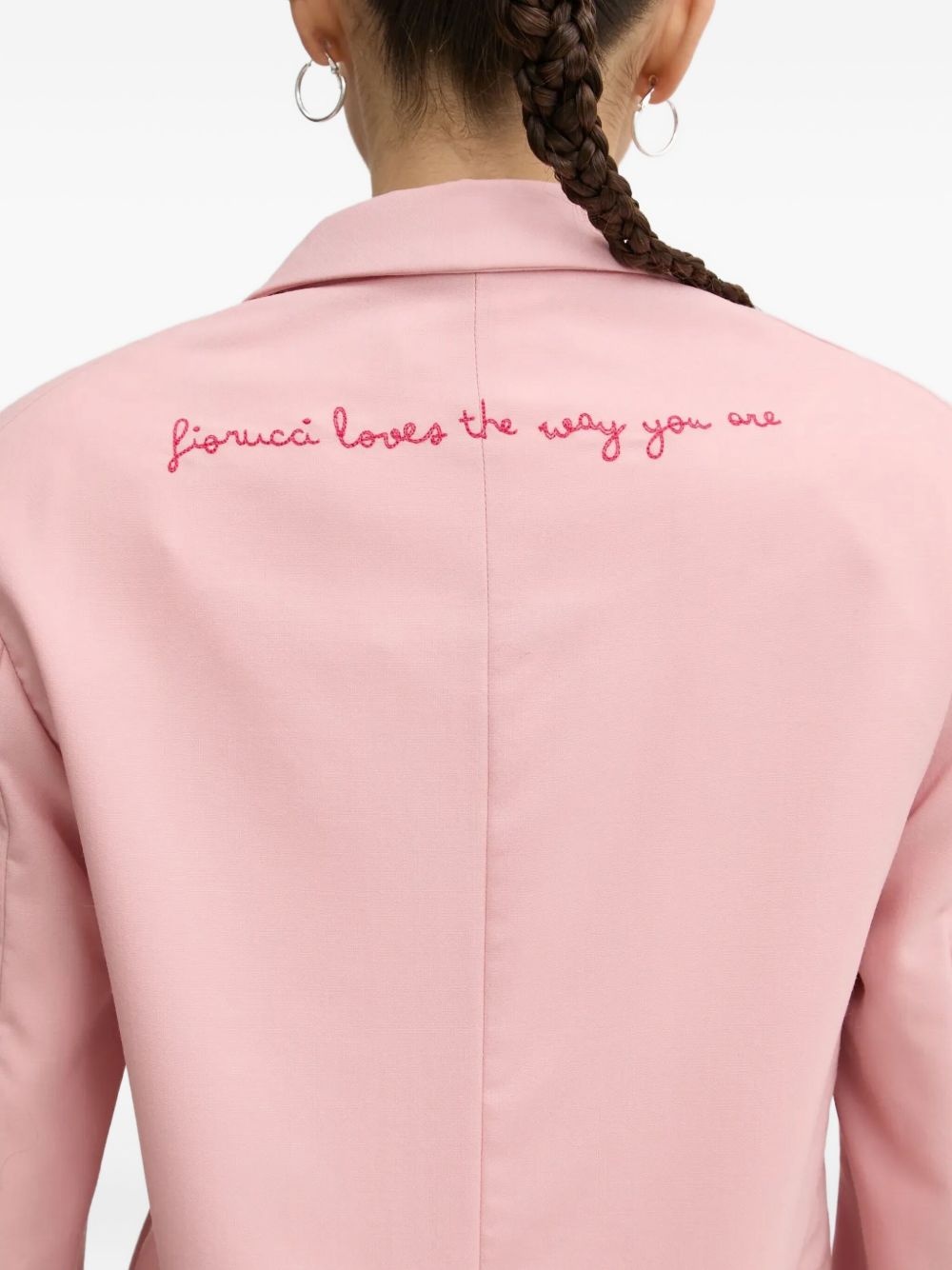 Popsicle embroidered wool blazer - 4