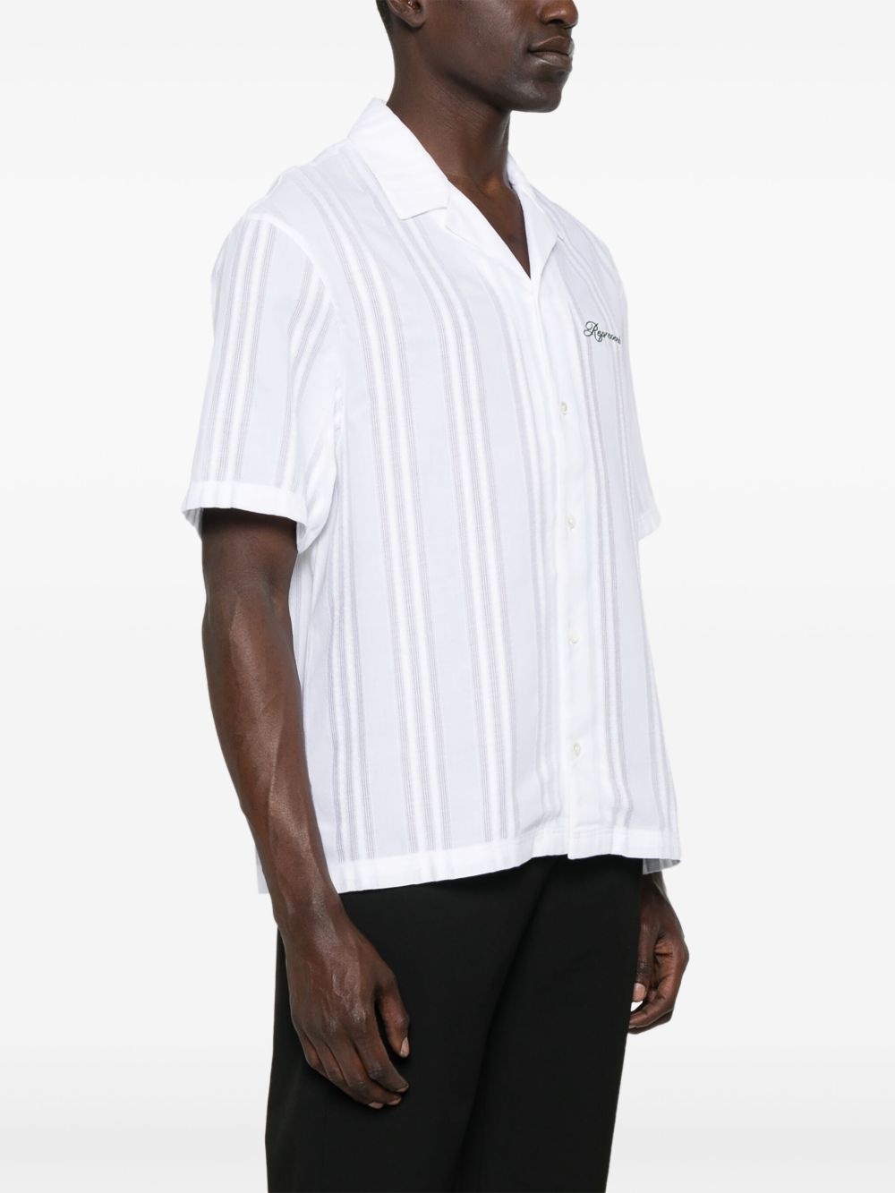 embroidered bowling shirt - 3