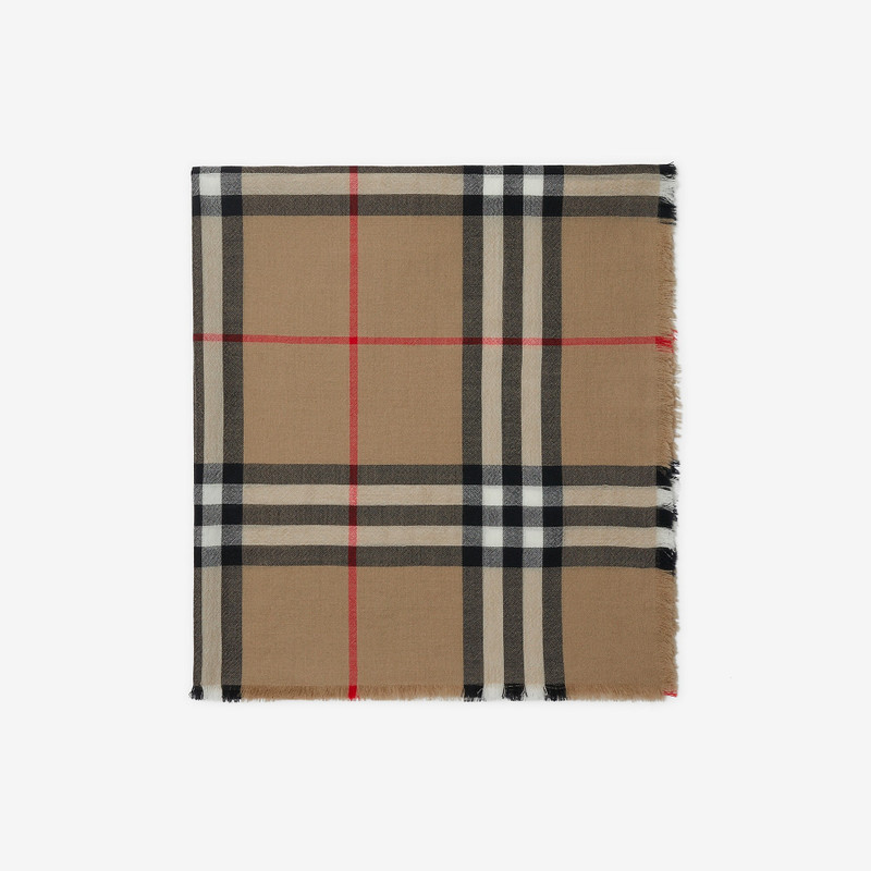 Check Wool Scarf 1