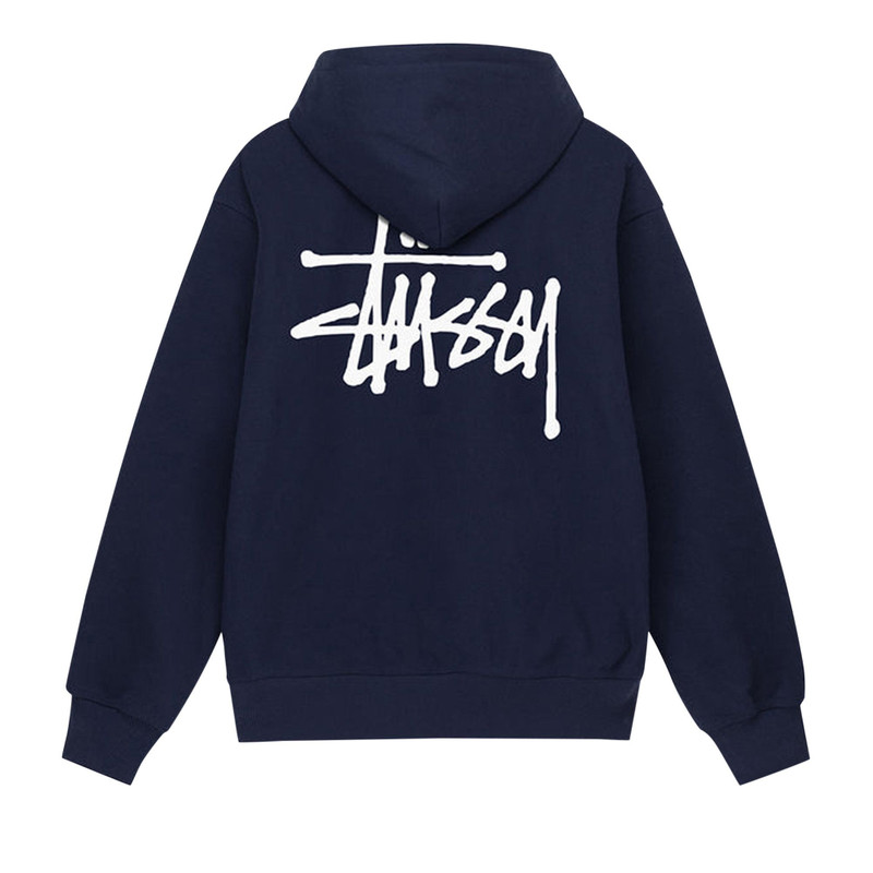 Stüssy Stussy Basic Hoodie 'Navy' outlook