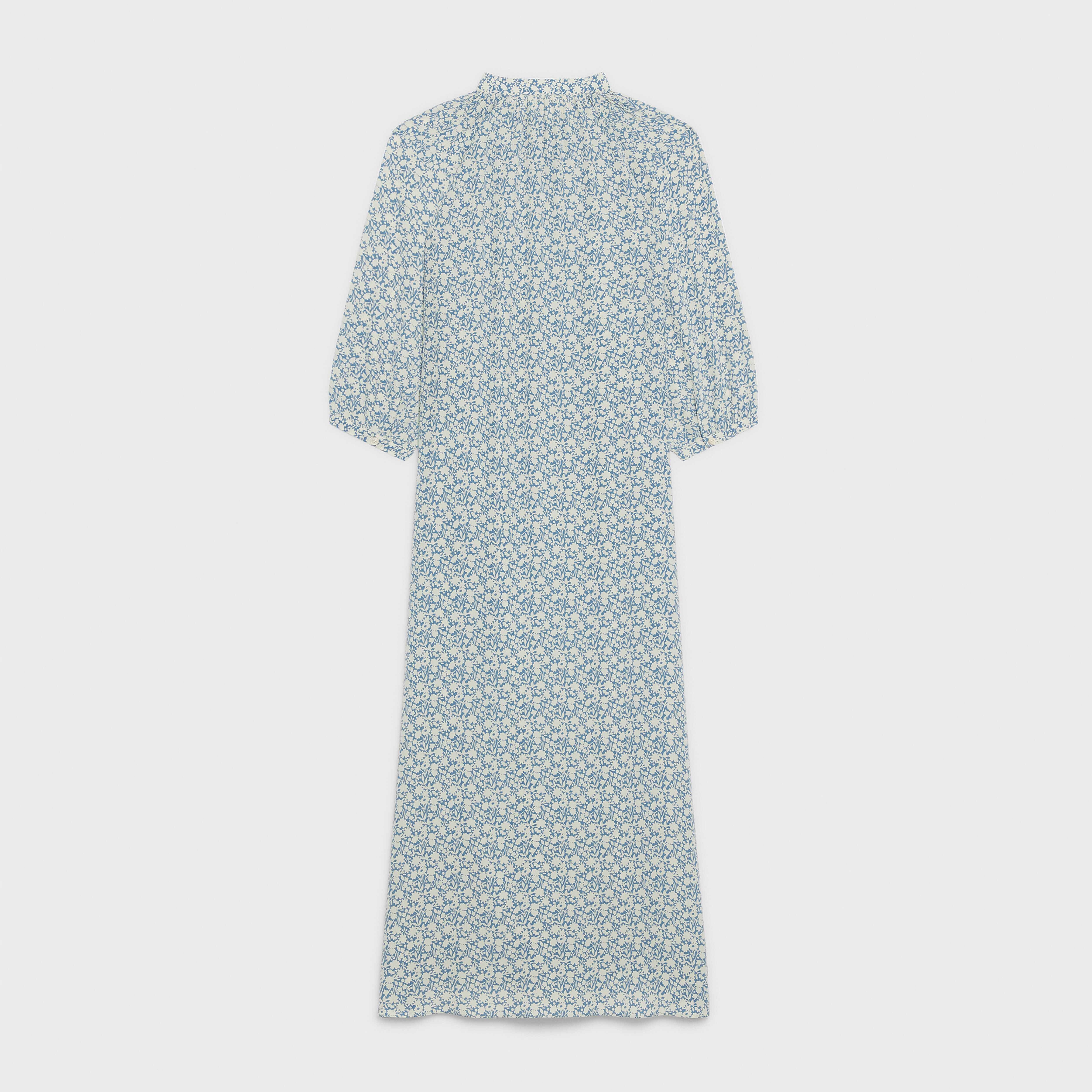 FOLK DRESS IN PRINTED SILK CREPON - 2