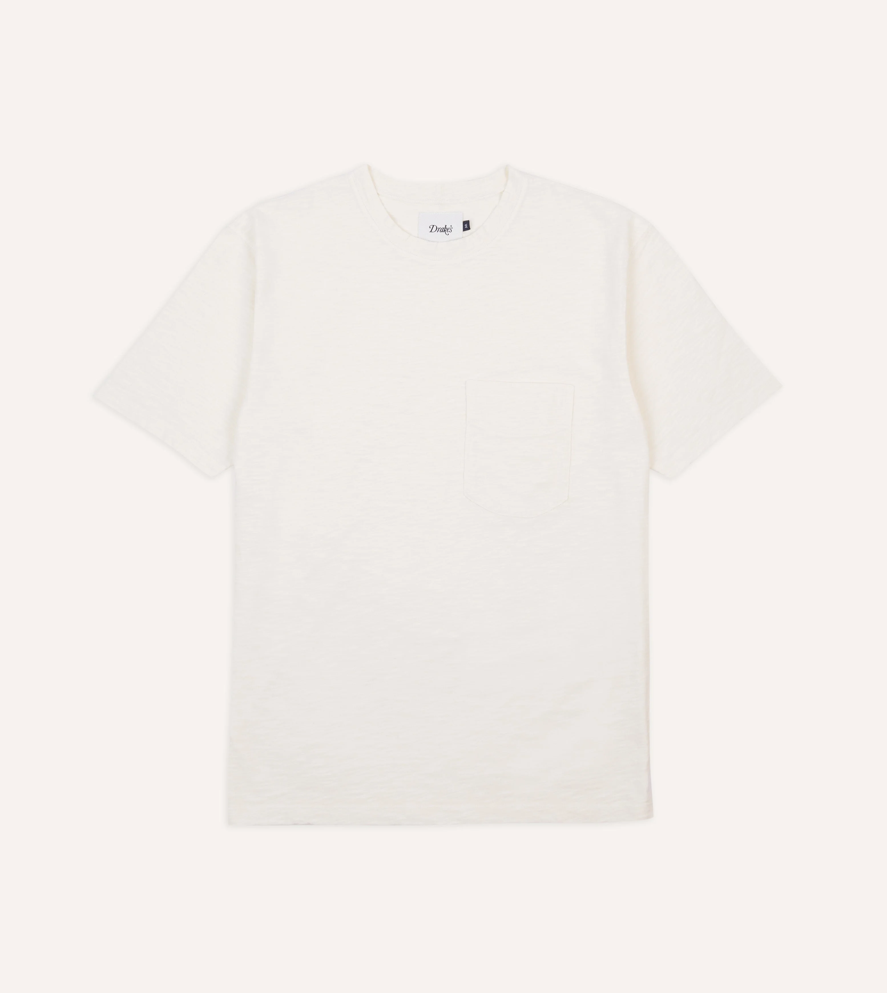 Antique White Flamé Cotton Crew Neck Hiking T-Shirt - 1