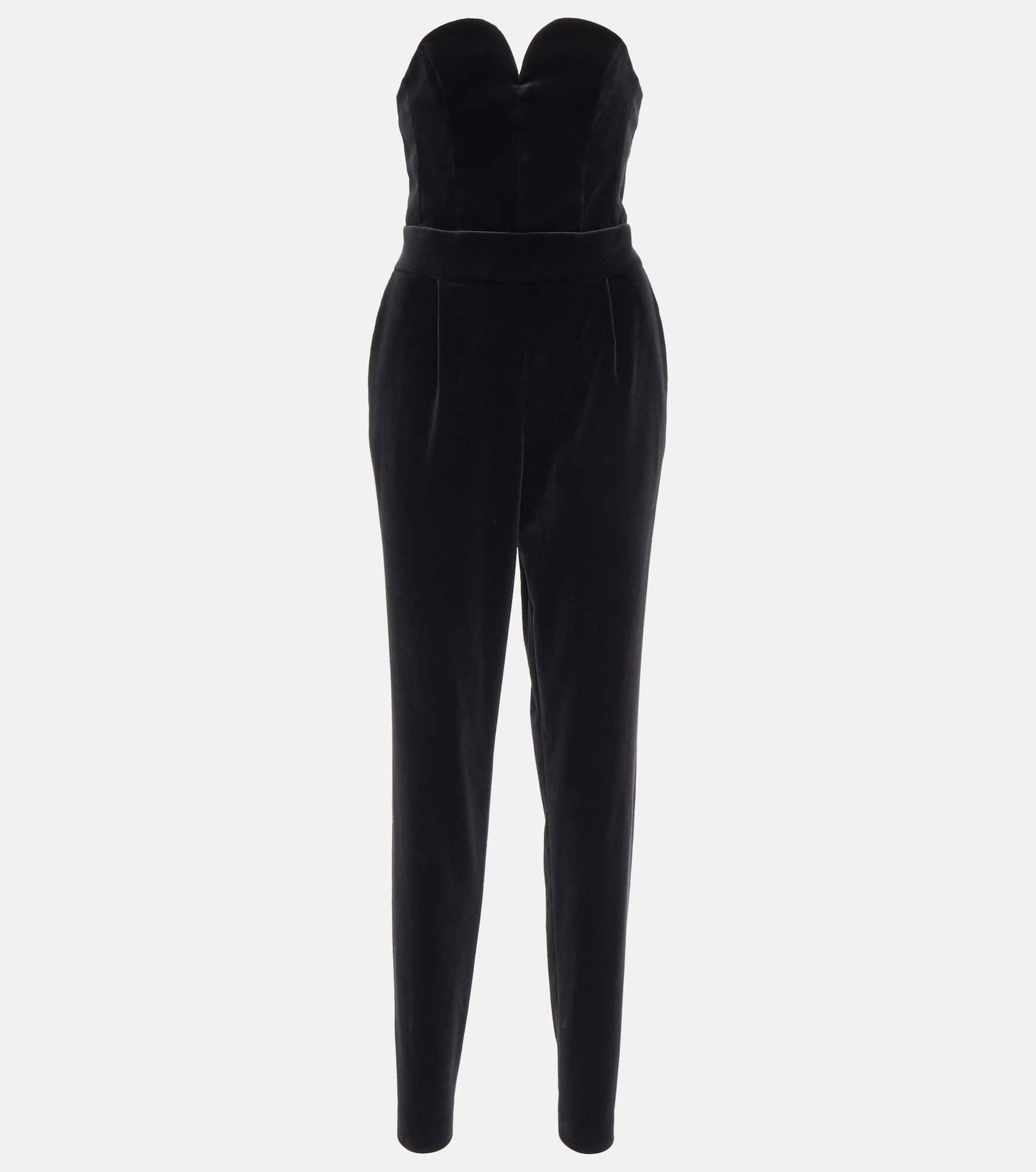 Clyde velvet jumpsuit - 1