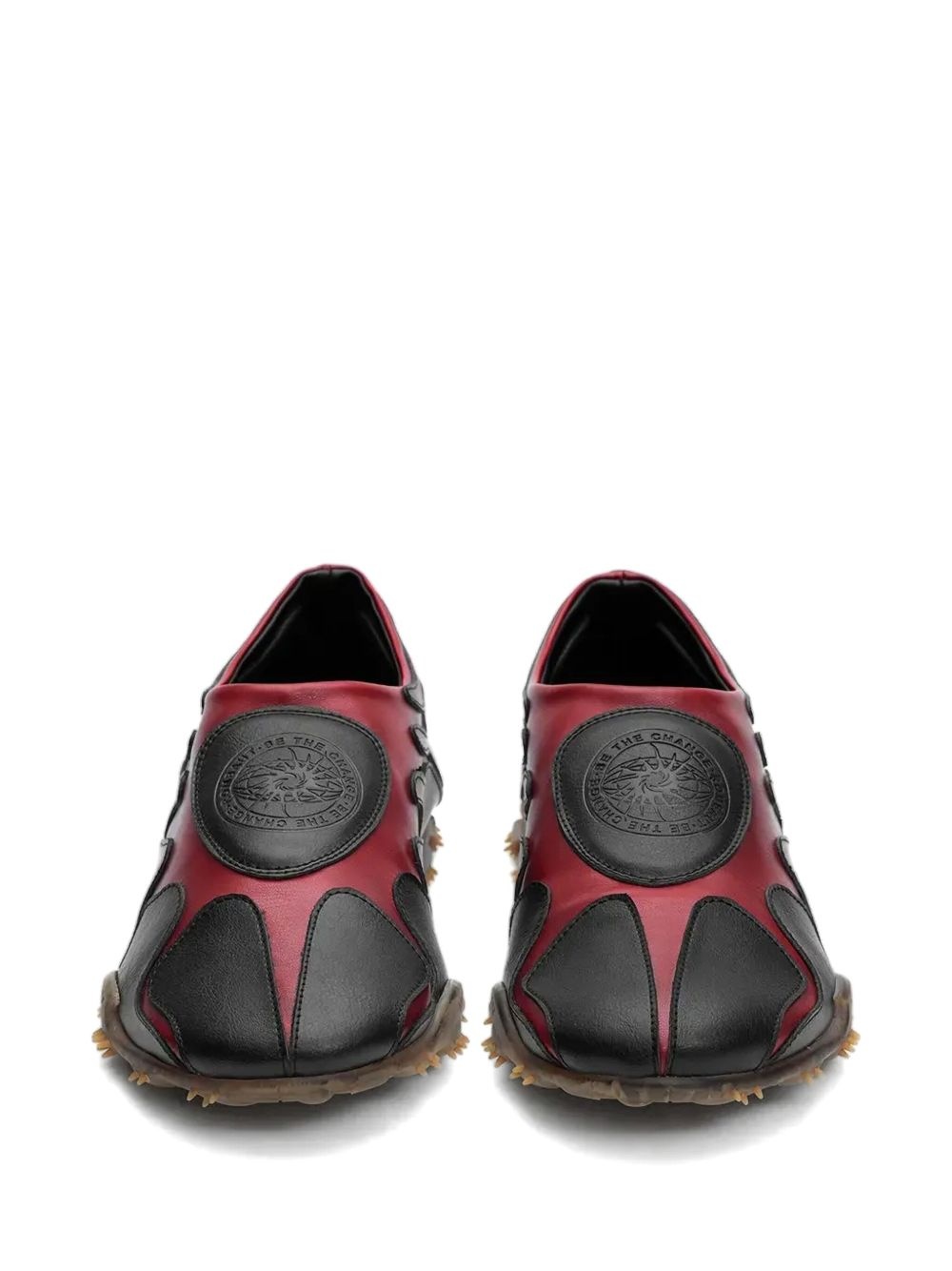flame-detail slip-on sneakers - 4