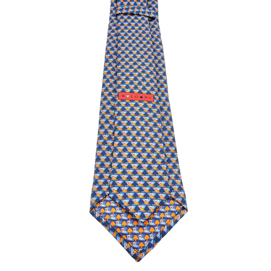 Bvlgari Hats & Spades Seven-Pleat Tie - 3