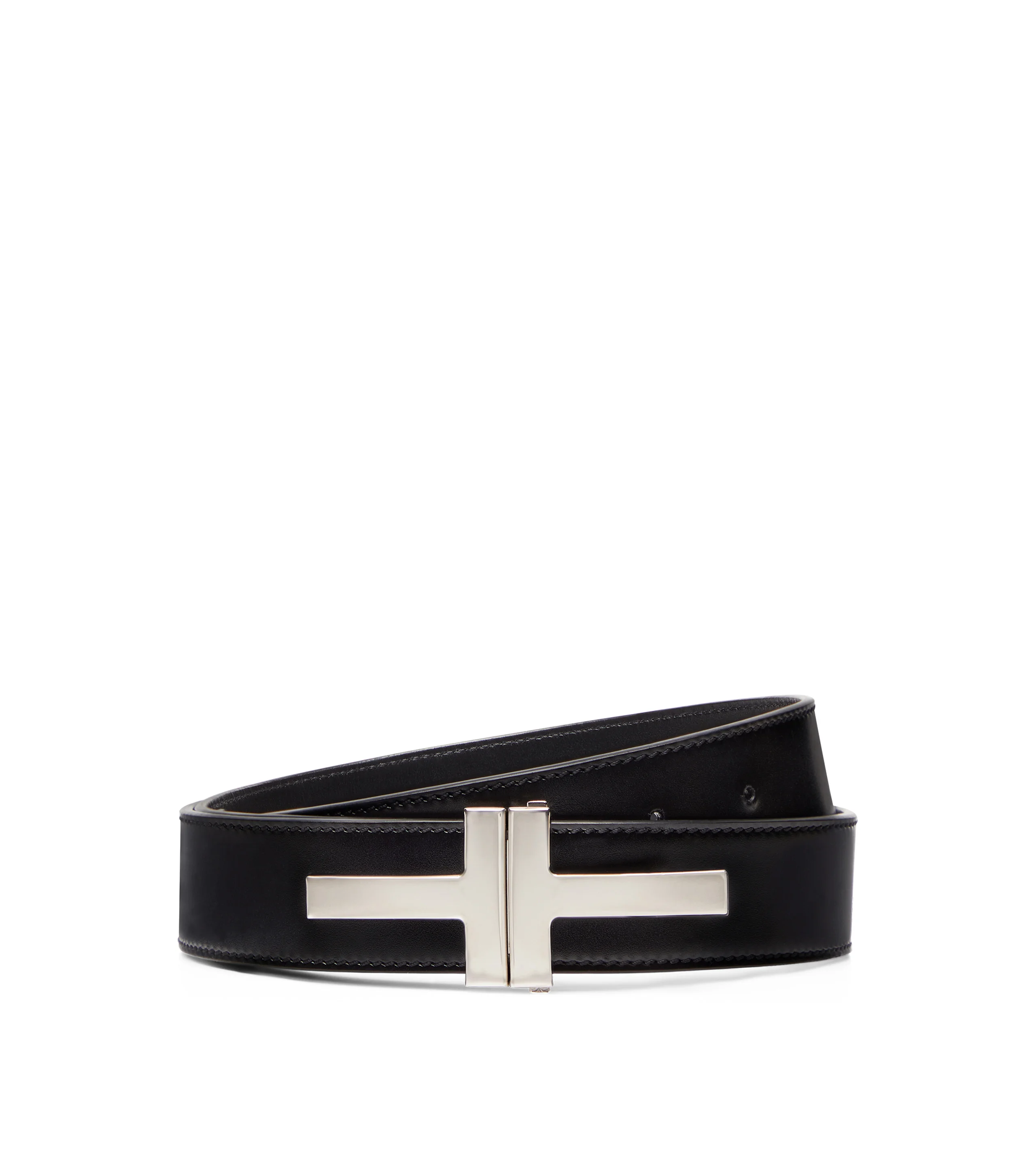 SMOOTH LEATHER DOUBLE T BELT - 1