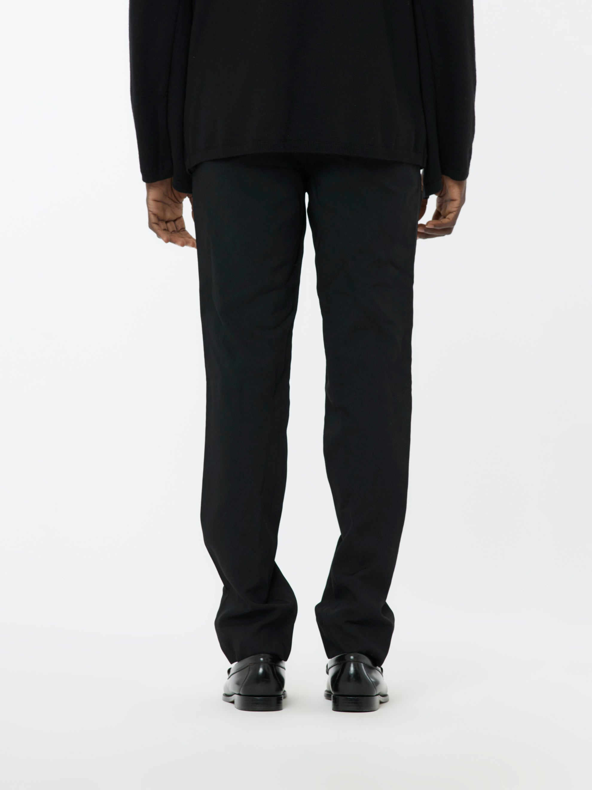 HOMME PLUS TROUSERS (BLACK) - 5