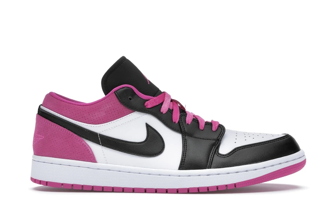 Jordan 1 Low Black Active Fuchsia - 1