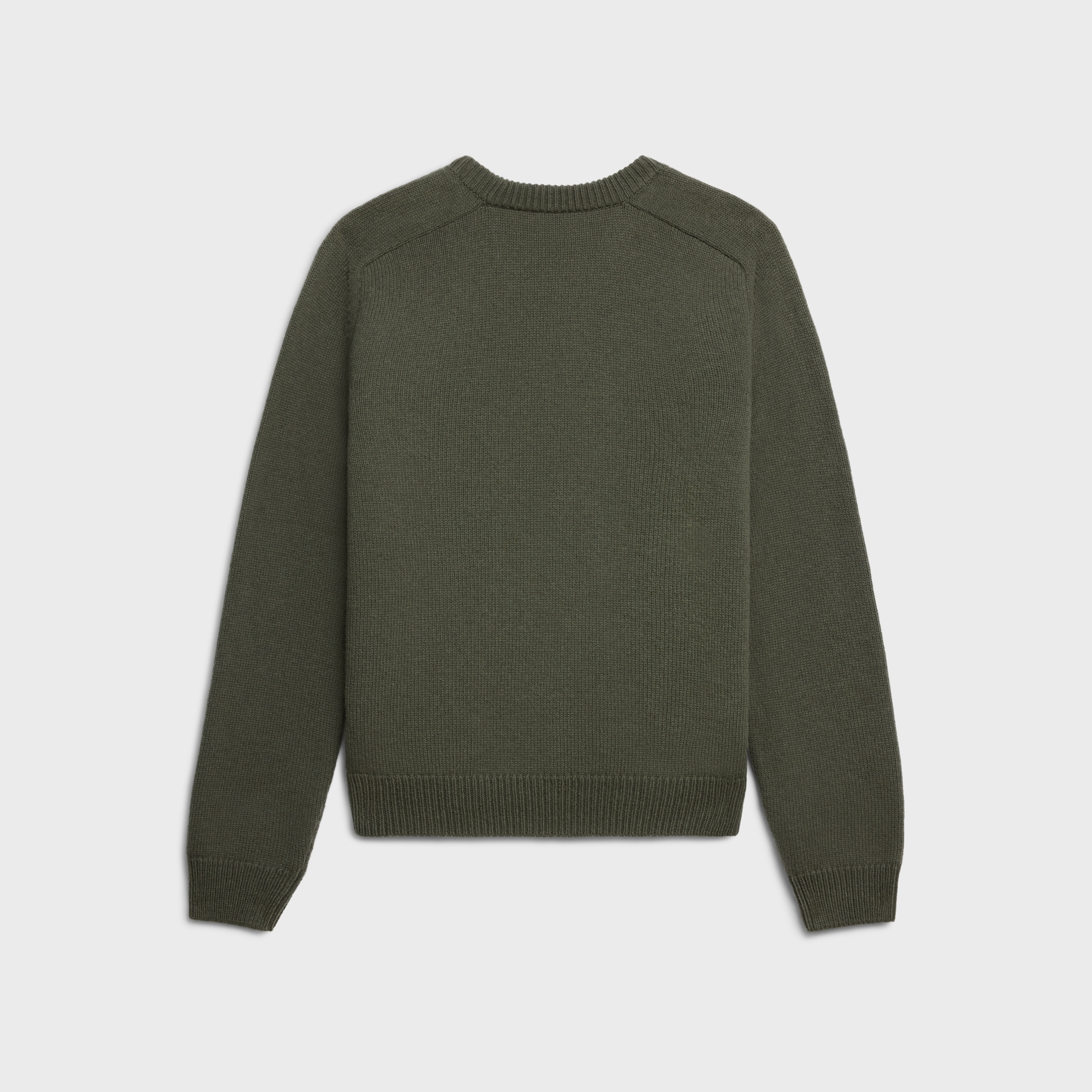 triomphe crew neck sweater in wool and cashmere - 2