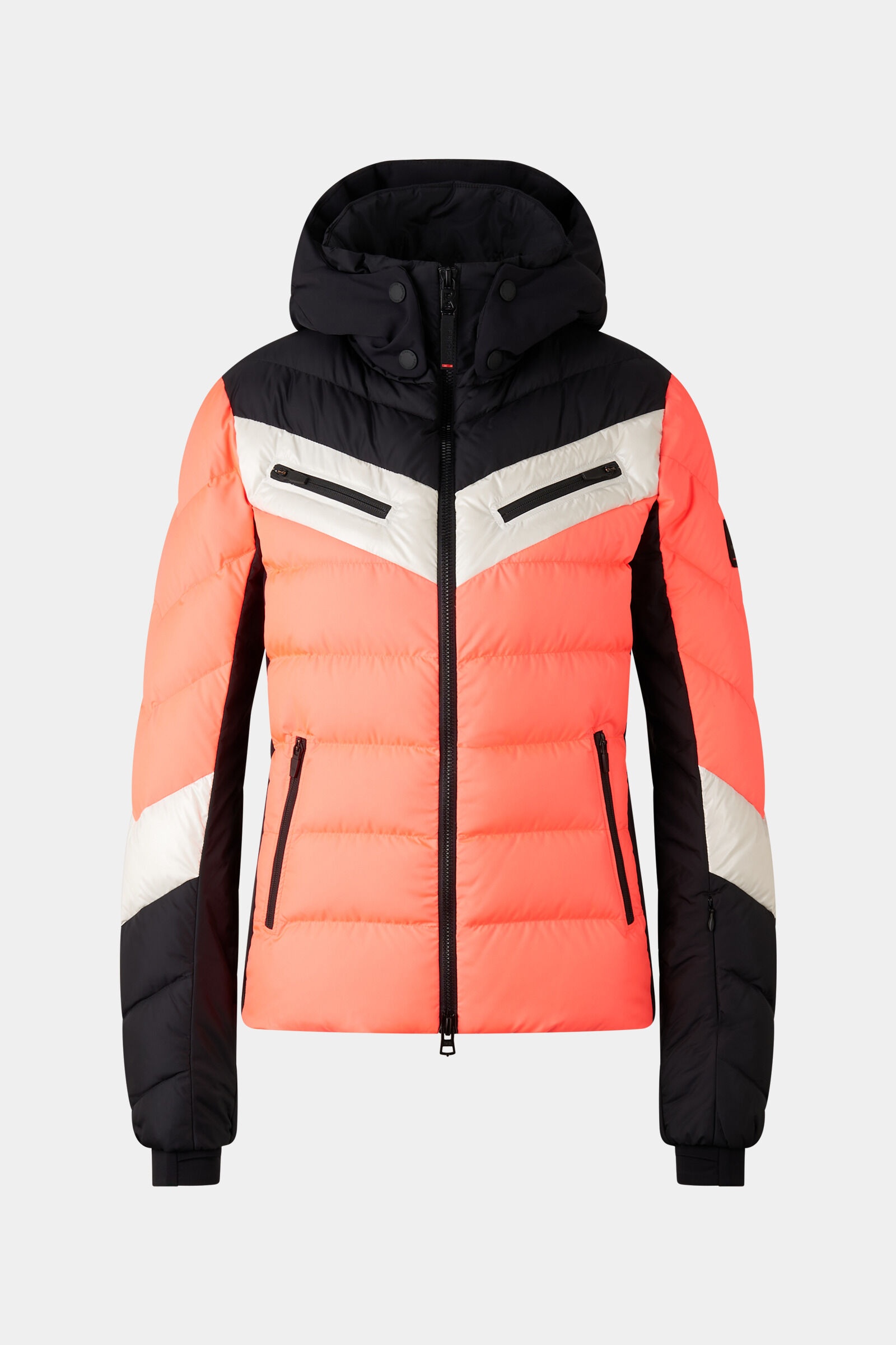 Farina Down ski jacket in Pink/Black - 1