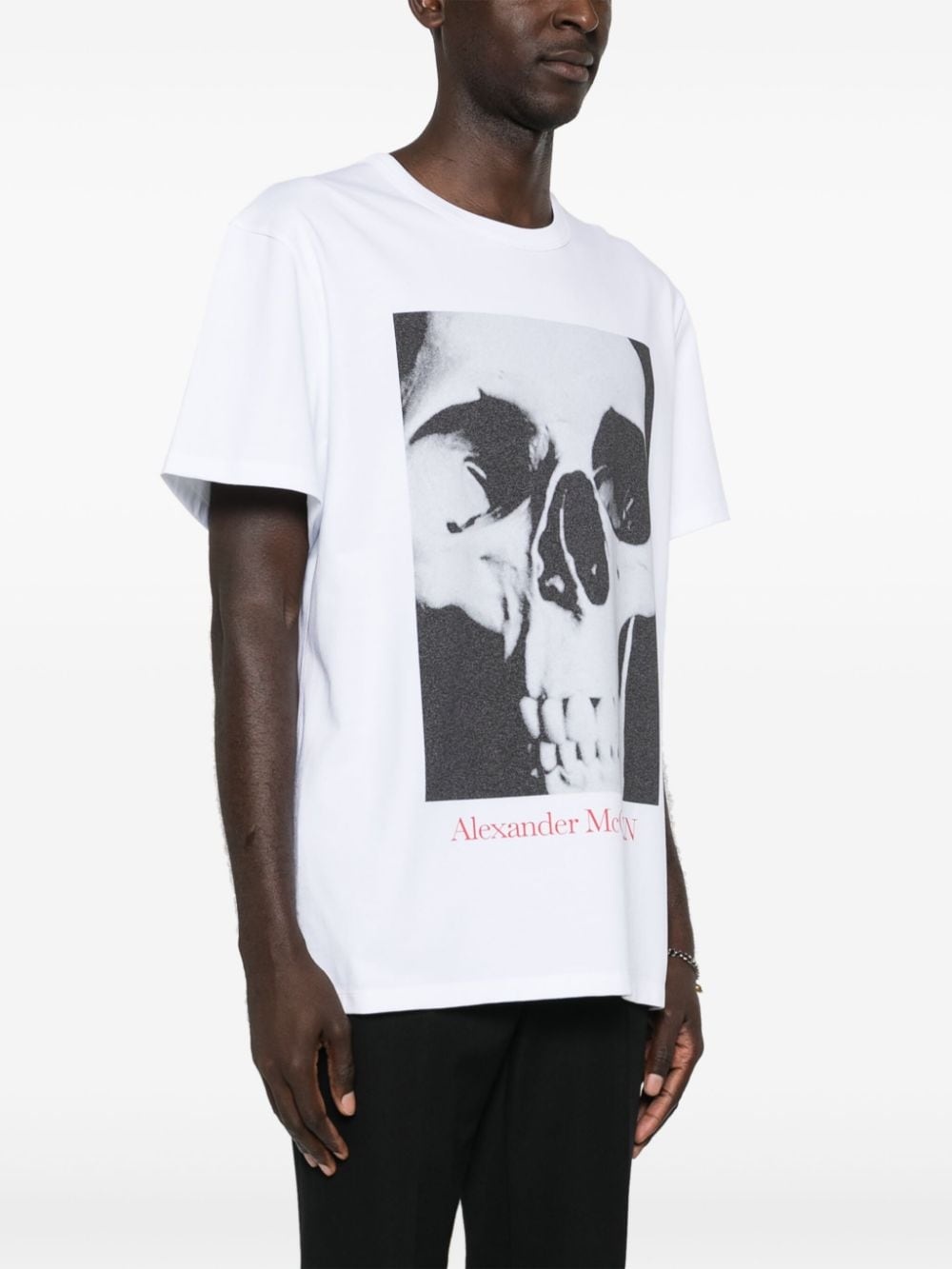 skull-print cotton T-shirt - 3