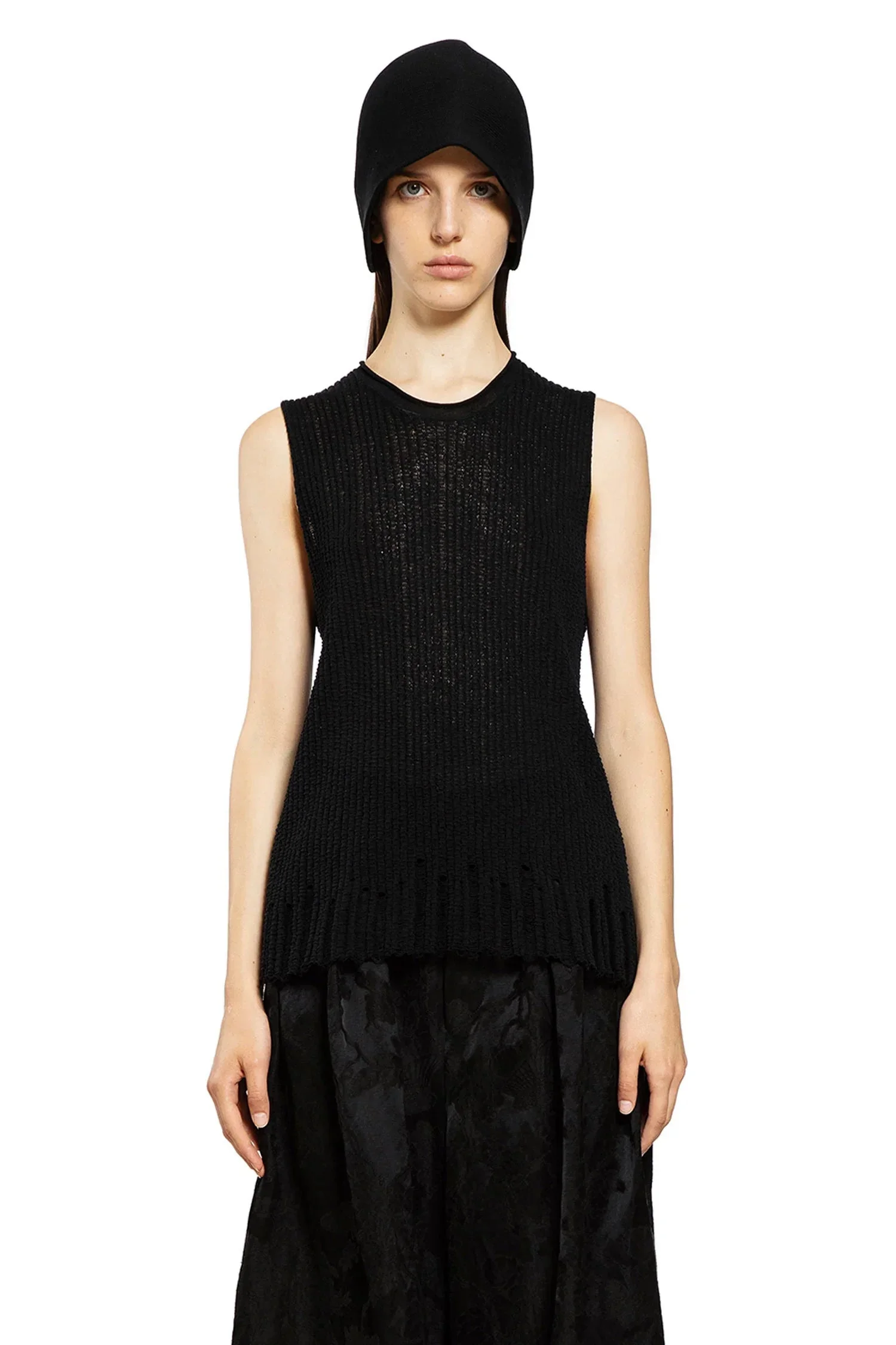 Cotton-Silk-Knit-Sleeveless-Top - 1