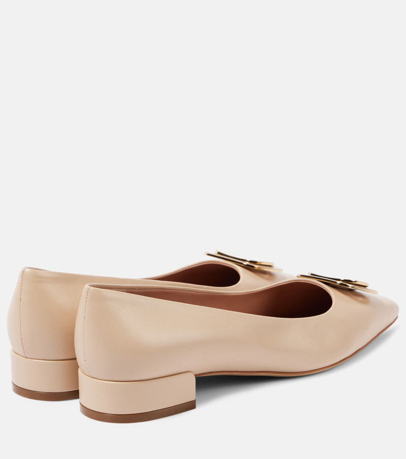 FERRAGAMO Venera 20 leather ballet flats outlook
