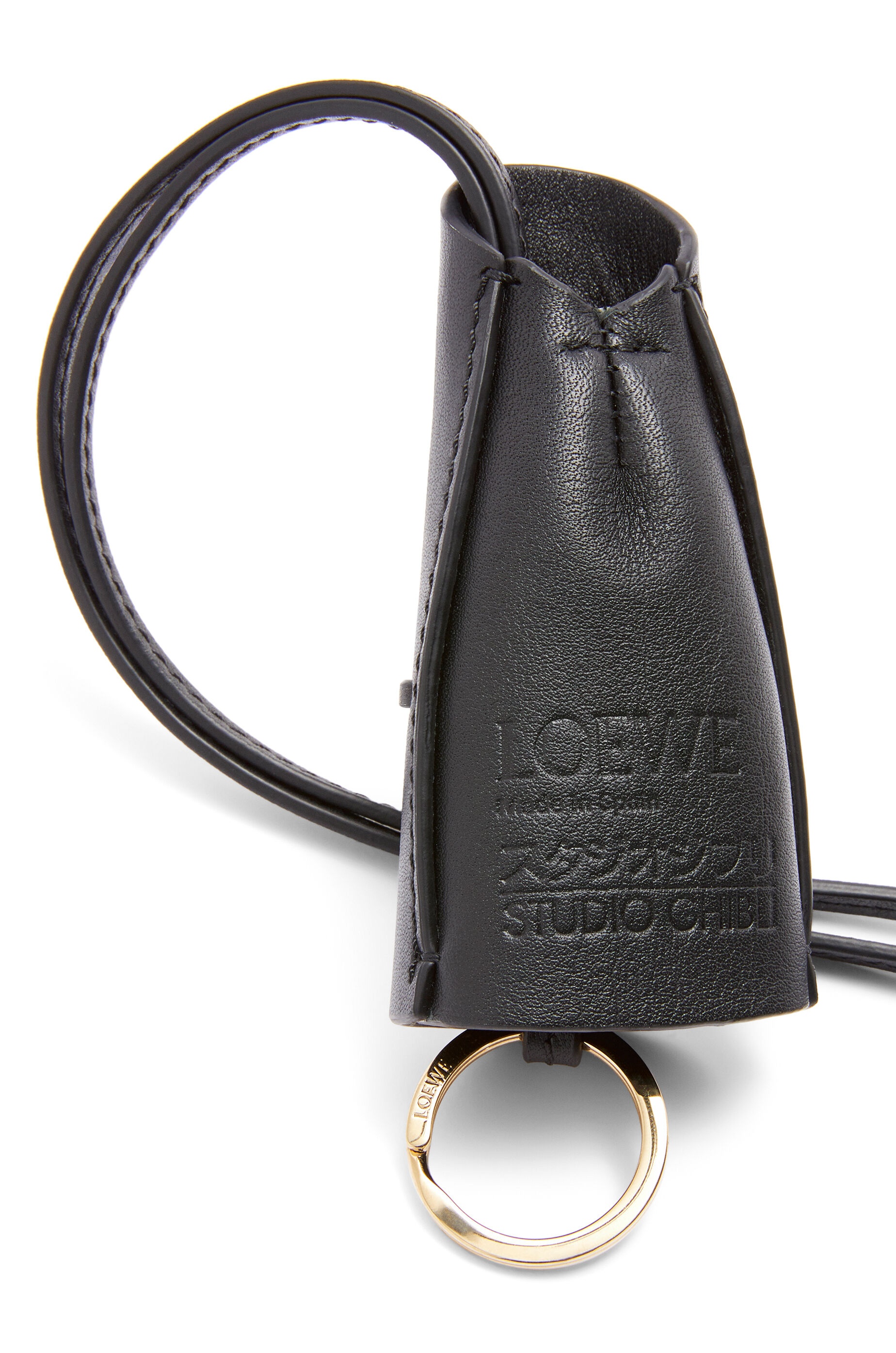 Kaonashi ring charm in classic calfskin and brass - 3