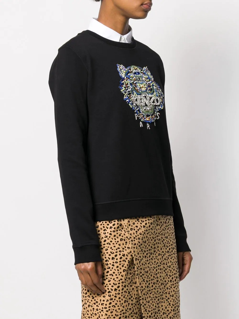 Tiger hand-embroidered sweatshirt - 3