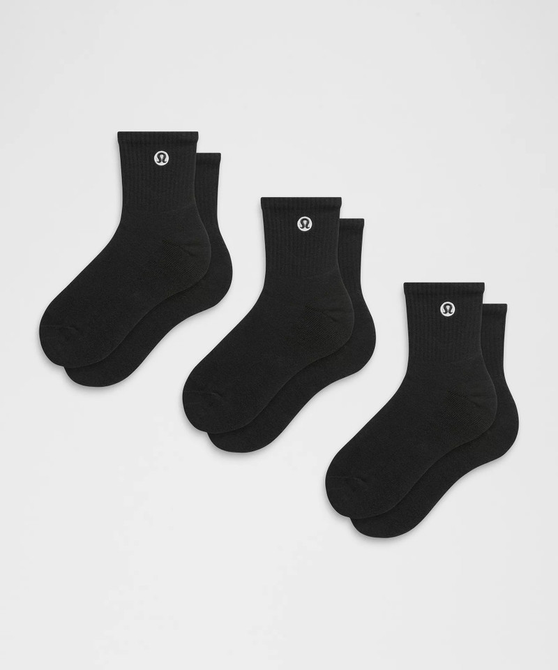 Unisex Daily Essential Quarter Socks *3 Pack 1