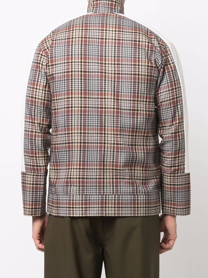 check-print zipped jacket 4