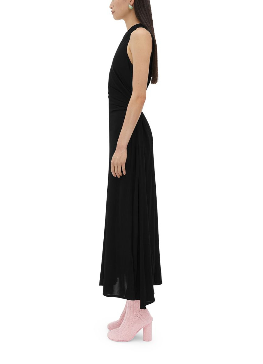 Maxi dress with gathered waist - 5