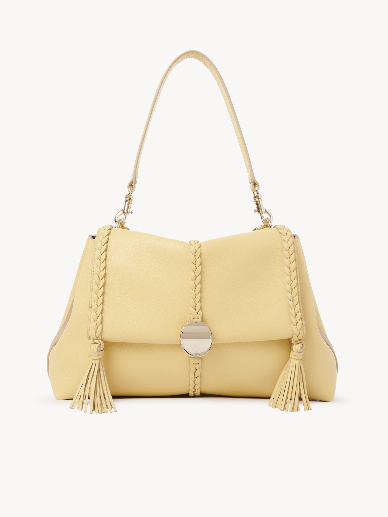 【Chloe】Penelope Medium’ shoulder bag White Chloé - Penelope Medium Wild Gray Soft Shoulder Bag