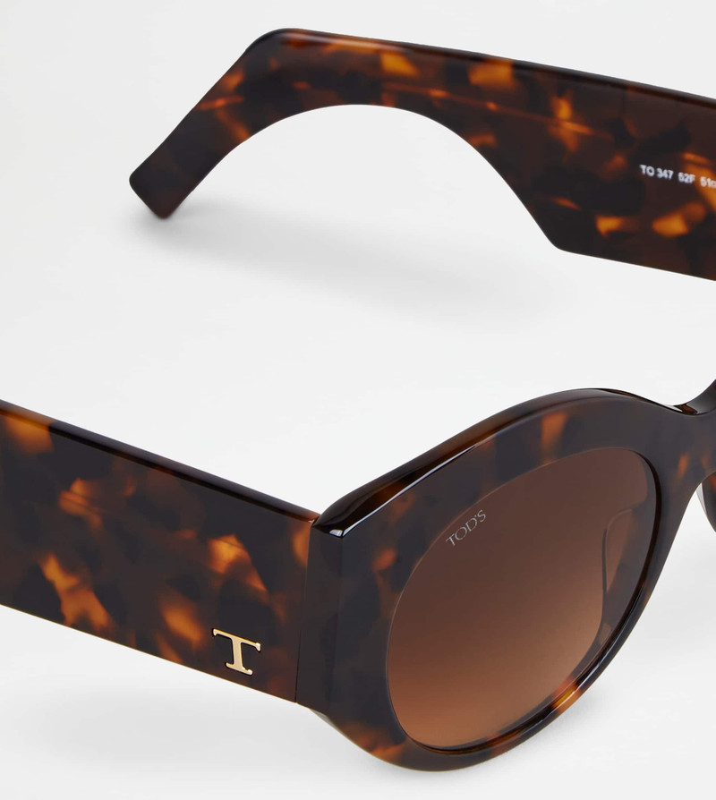 ROUNDED SUNGLASSES - BROWN 4