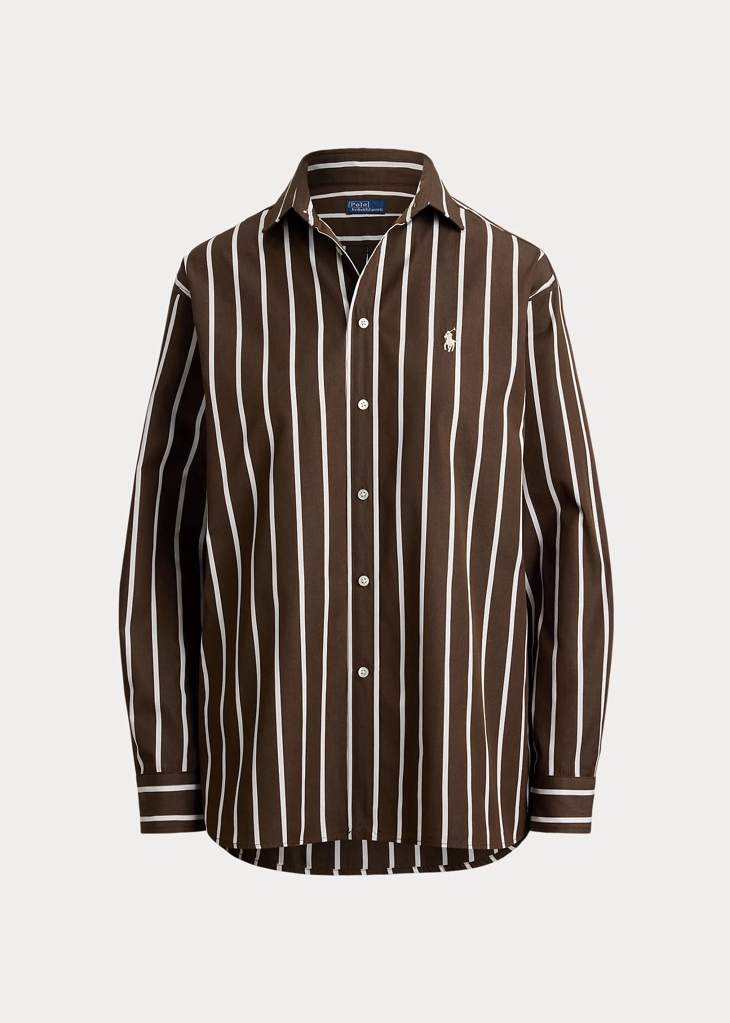 Relaxed Fit Striped Cotton Shirt - 1