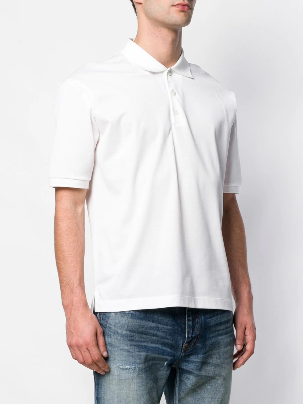 White Cotton Polo Shirt | GCS-027 - 3