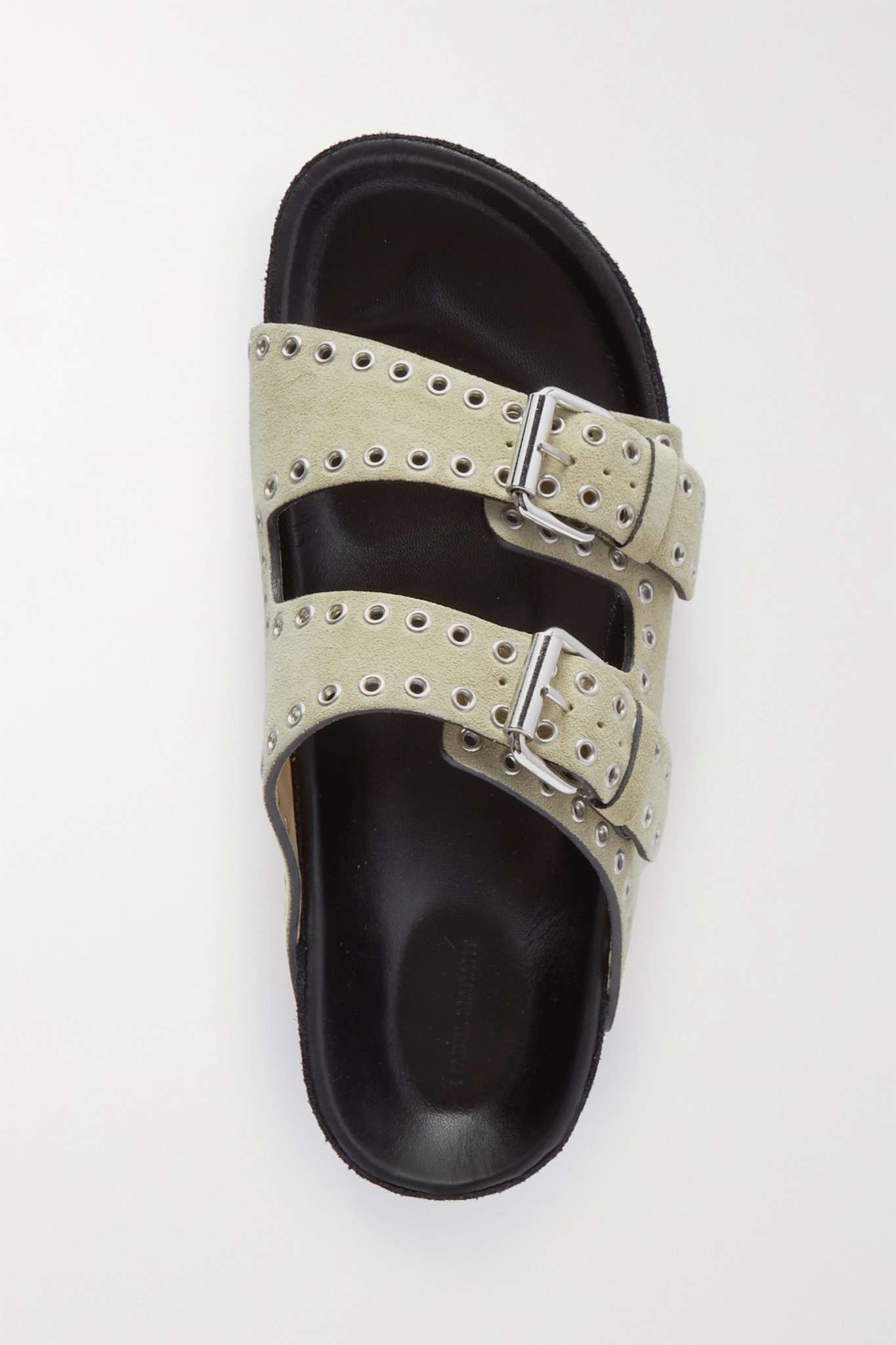 Lennyo studded suede slides - 5