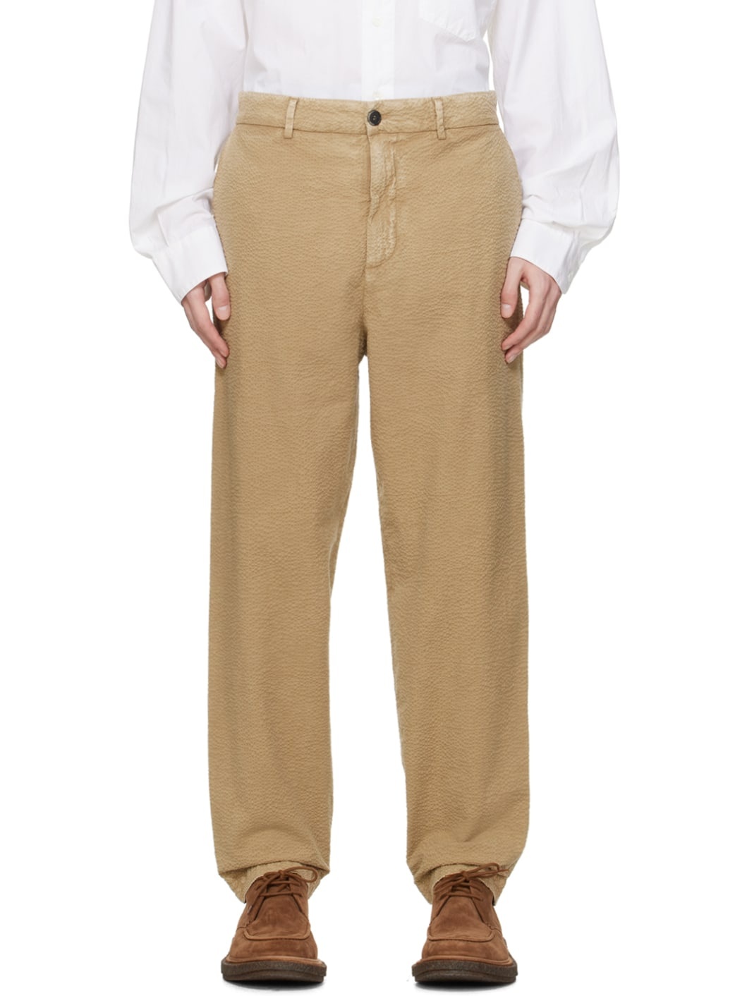 Beige Canasta Fronda Trousers - 1