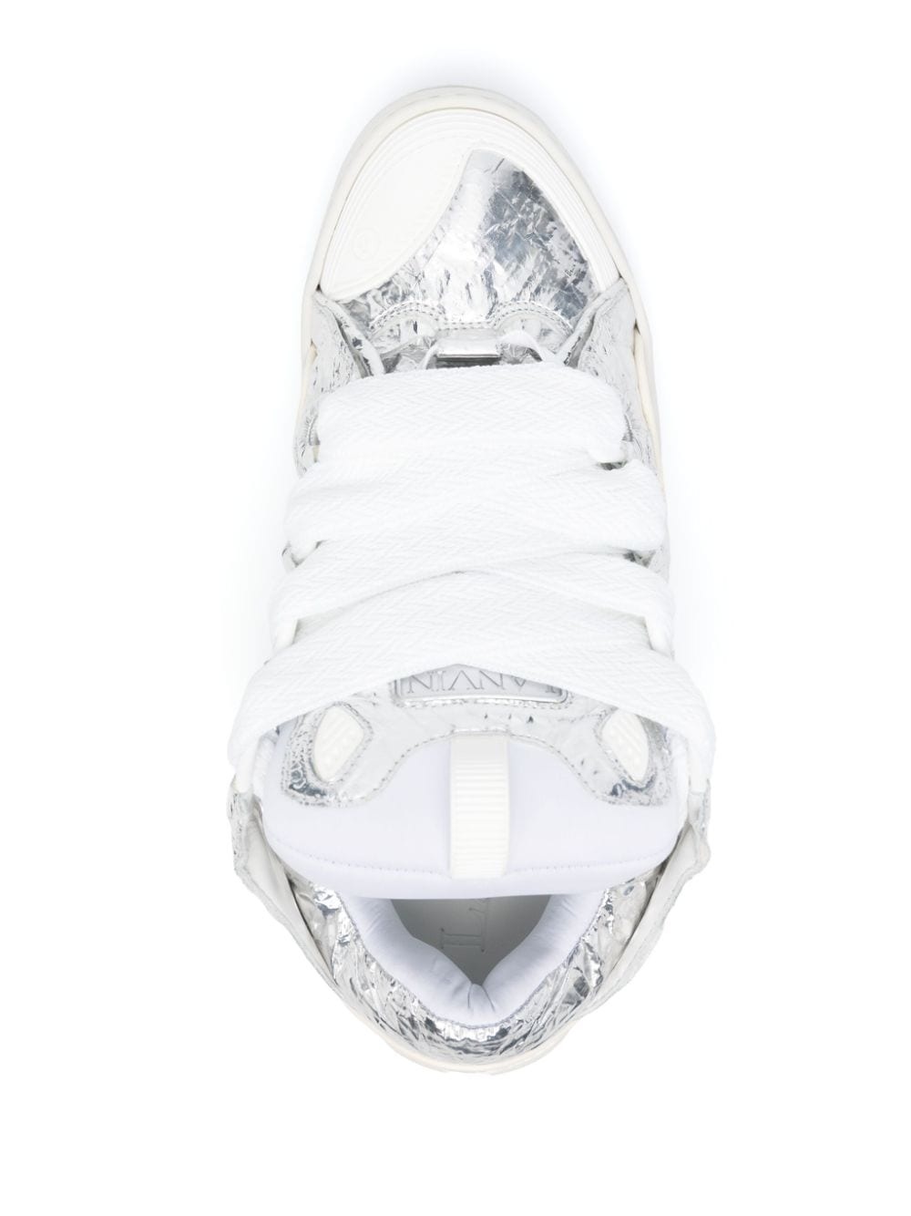 Curb crinkled metallic sneakers - 4