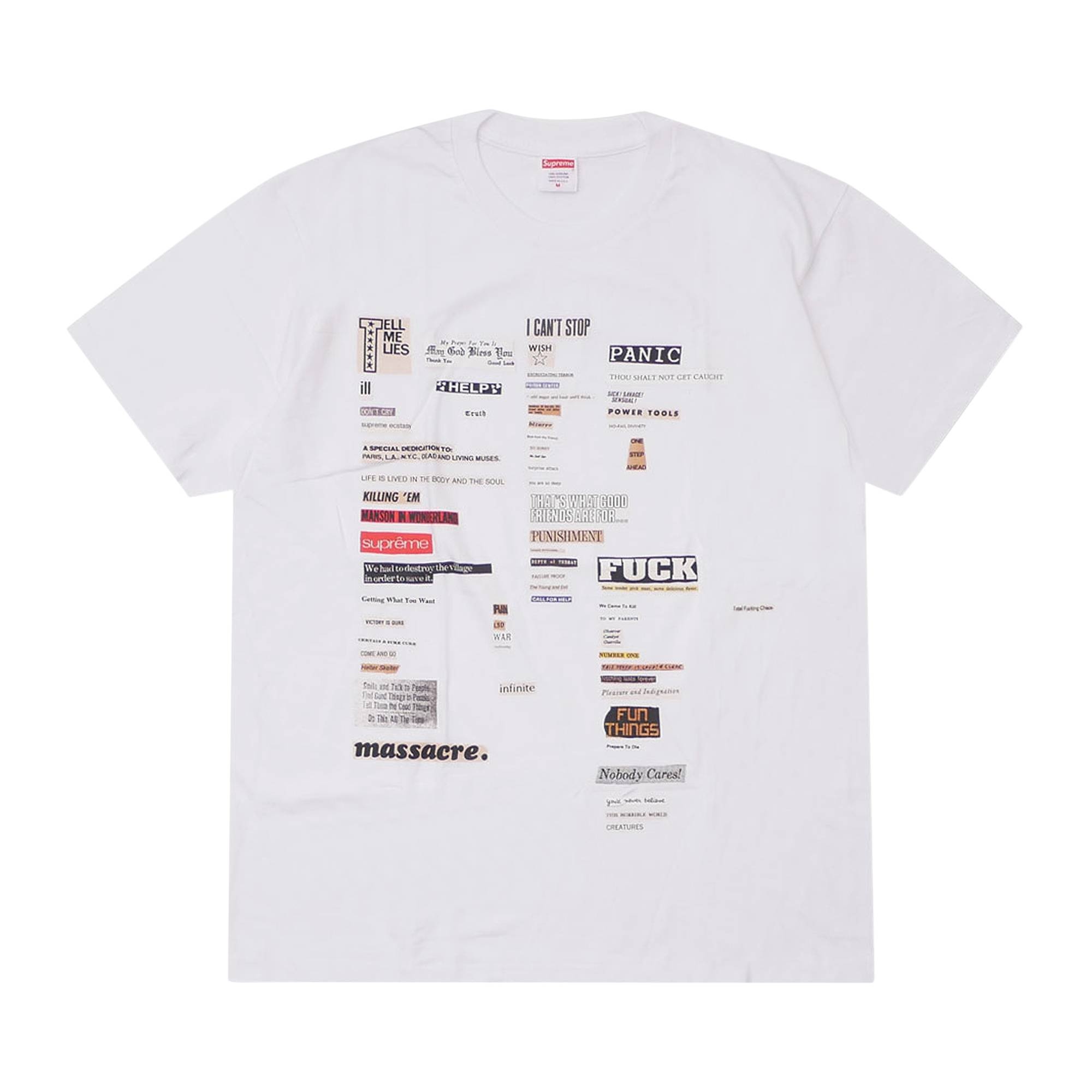 Supreme Cutouts Tee 'White' - 1