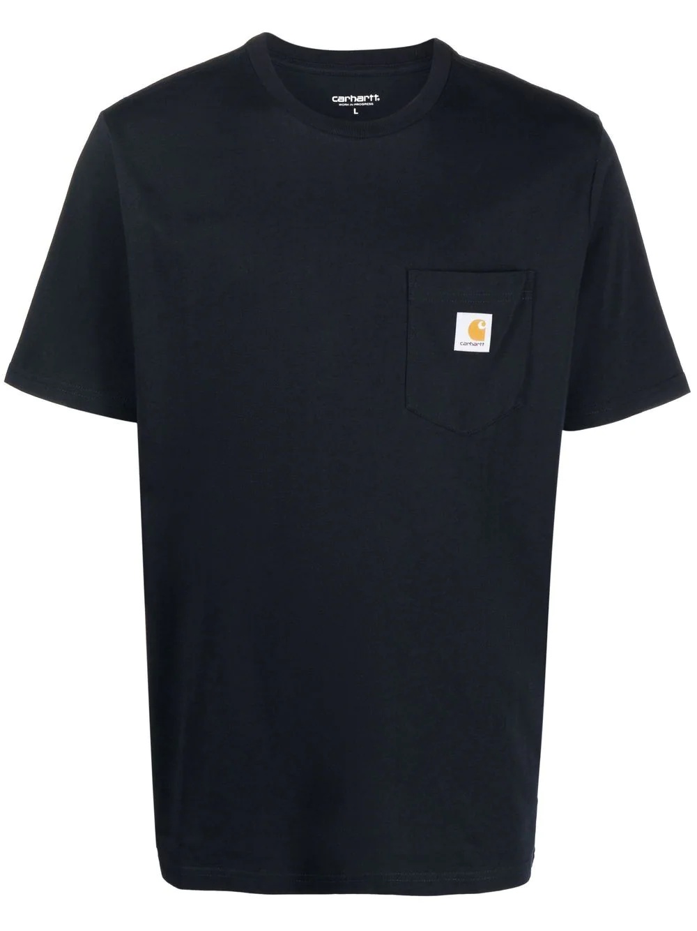 logo-patch cotton T-shirt - 1