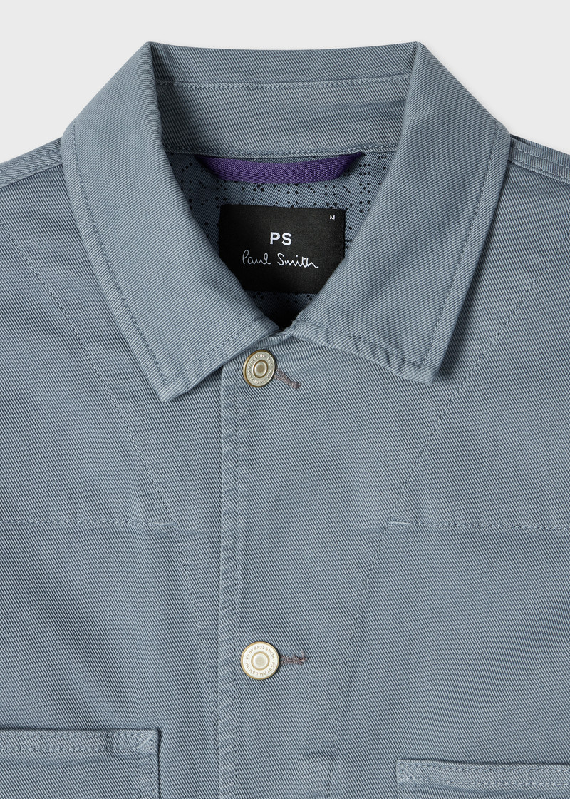 Paul Smith Powder Blue Garment-Dyed Denim Work Jacket & Jean Co-ord outlook