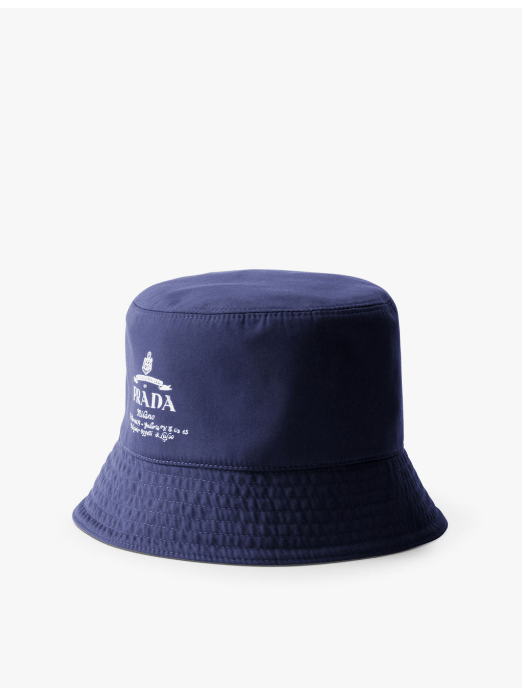 Branded cotton bucket hat - 1