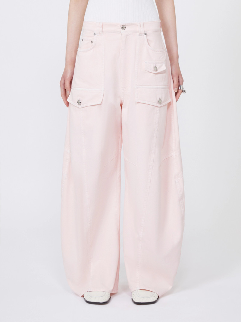 FASHION Bull denim cargo trousers - PINK 3