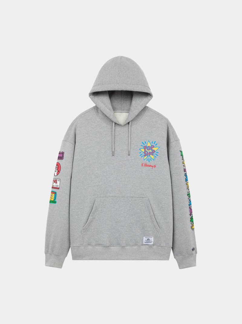 KEITH HARING X ALPHA POP SHOP GRAPHIC HOODIE 1