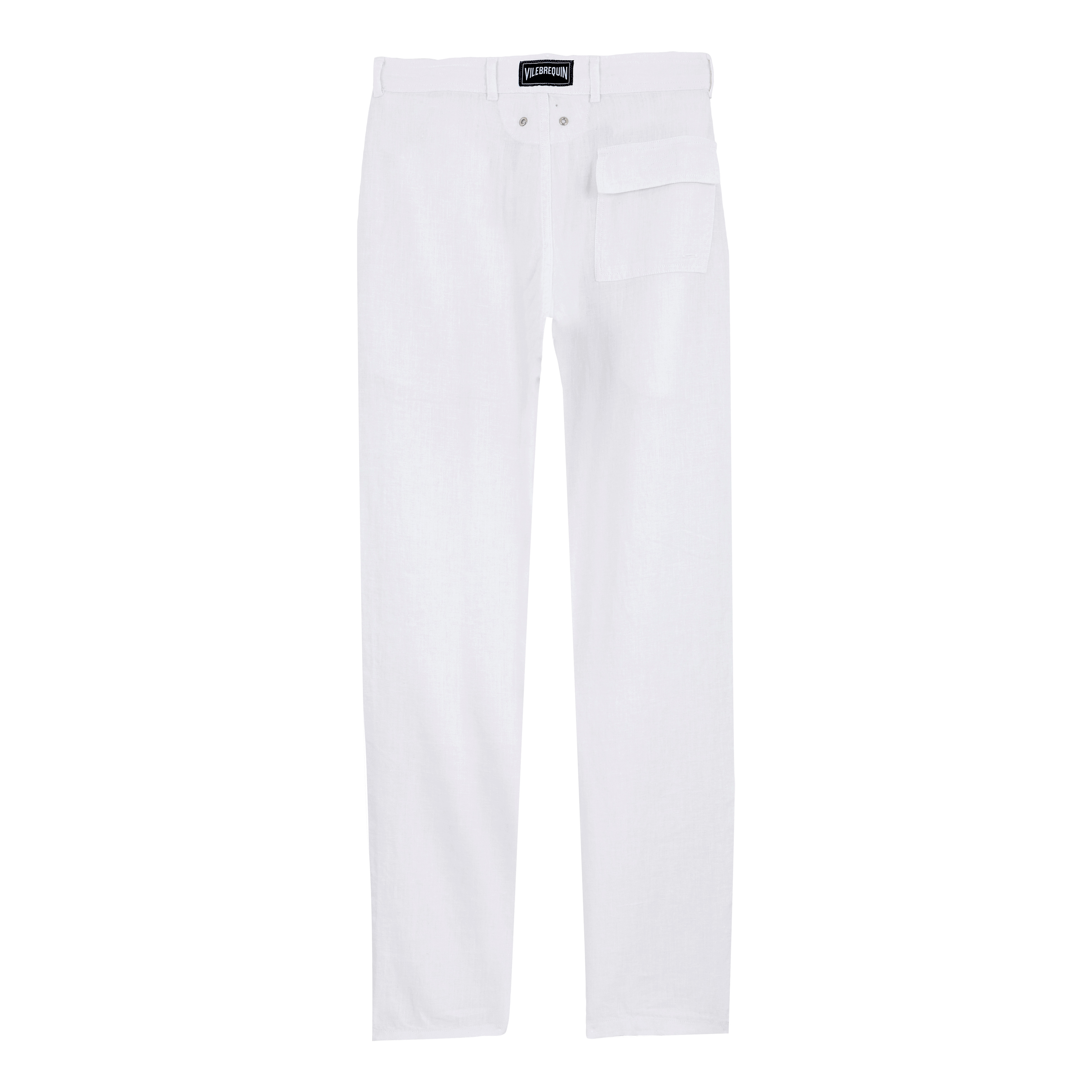 Men Linen Pants Solid - 2