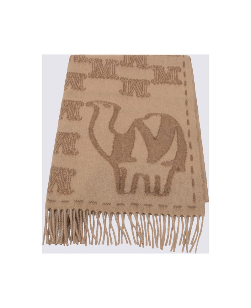 Max Mara Camel Cashmere Scarves outlook