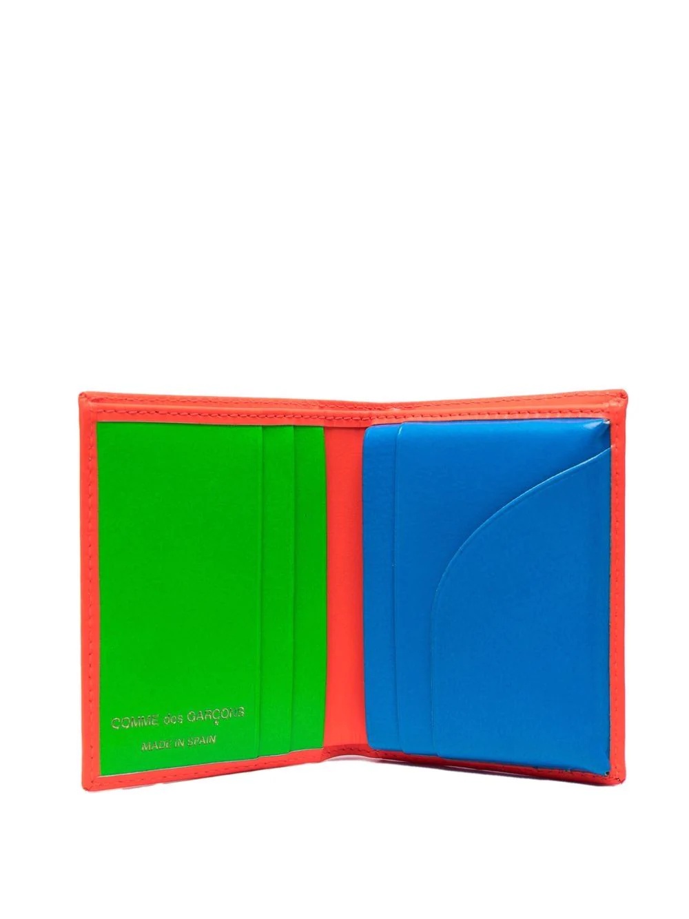 Super Fluorescent bi-fold mini leather wallet - 3