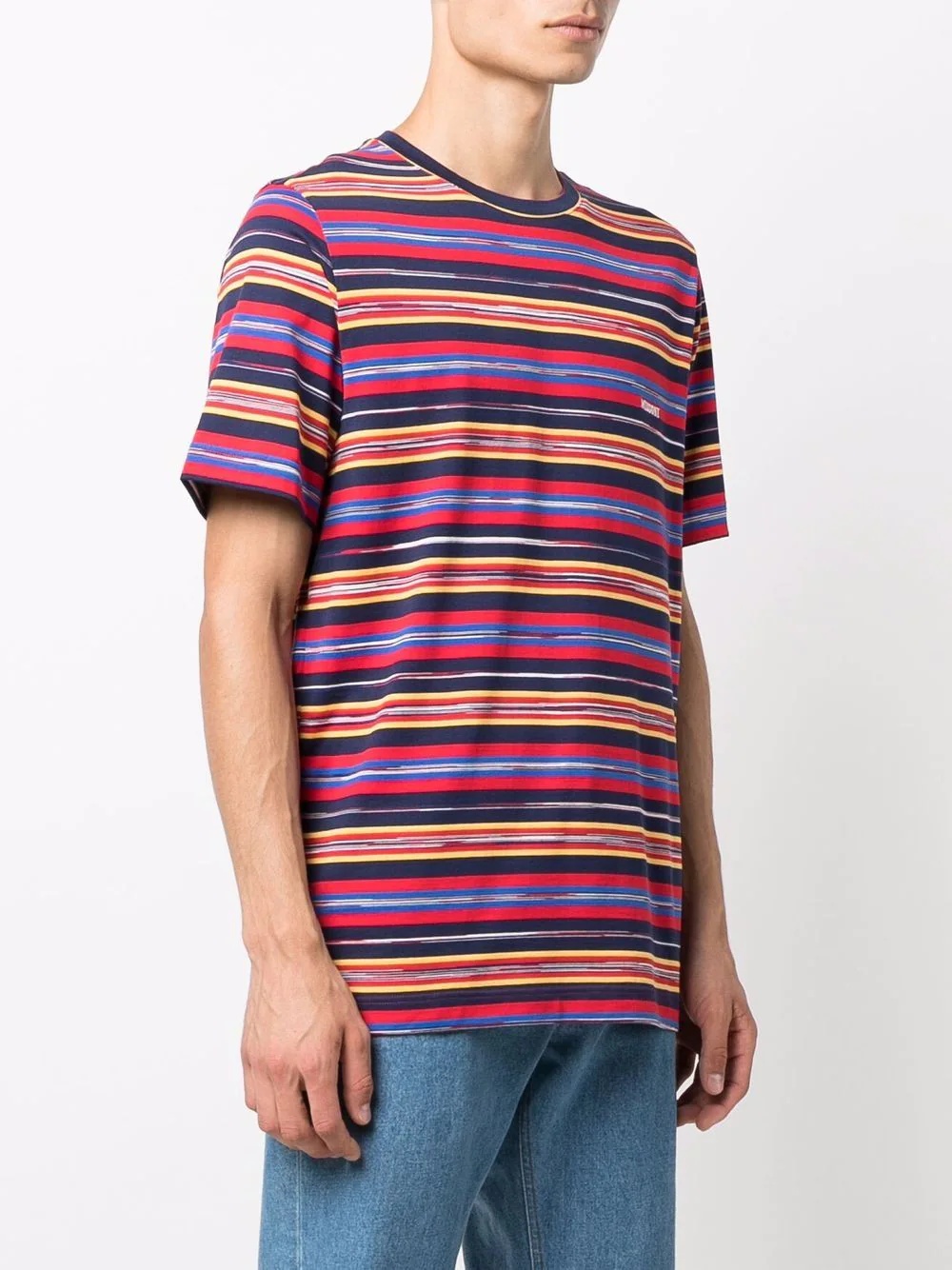 striped short-sleeved T-shirt - 3