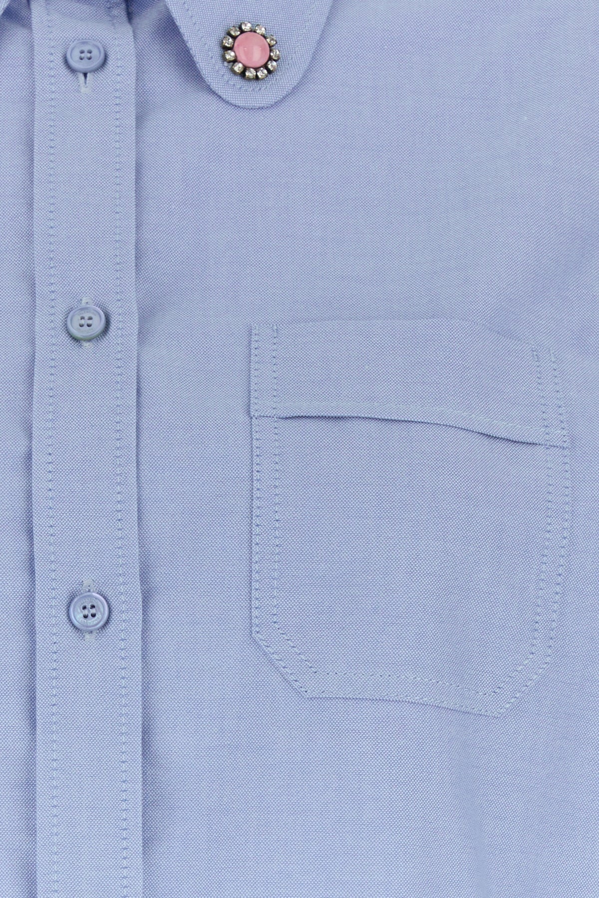 Powder blue oxford shirt - 5