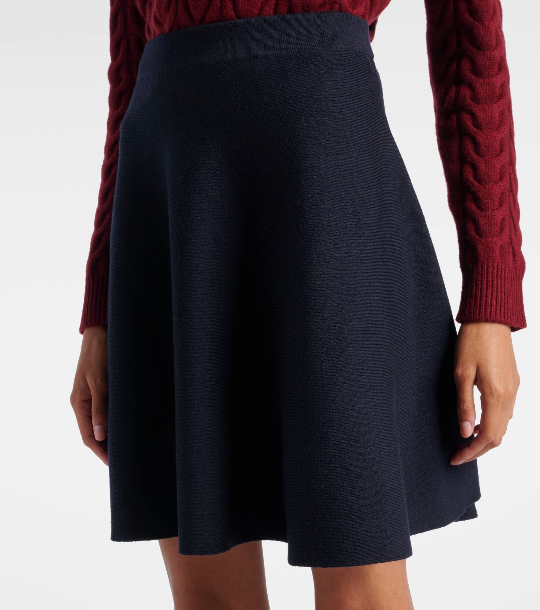 Ubalda virgin wool miniskirt - 5