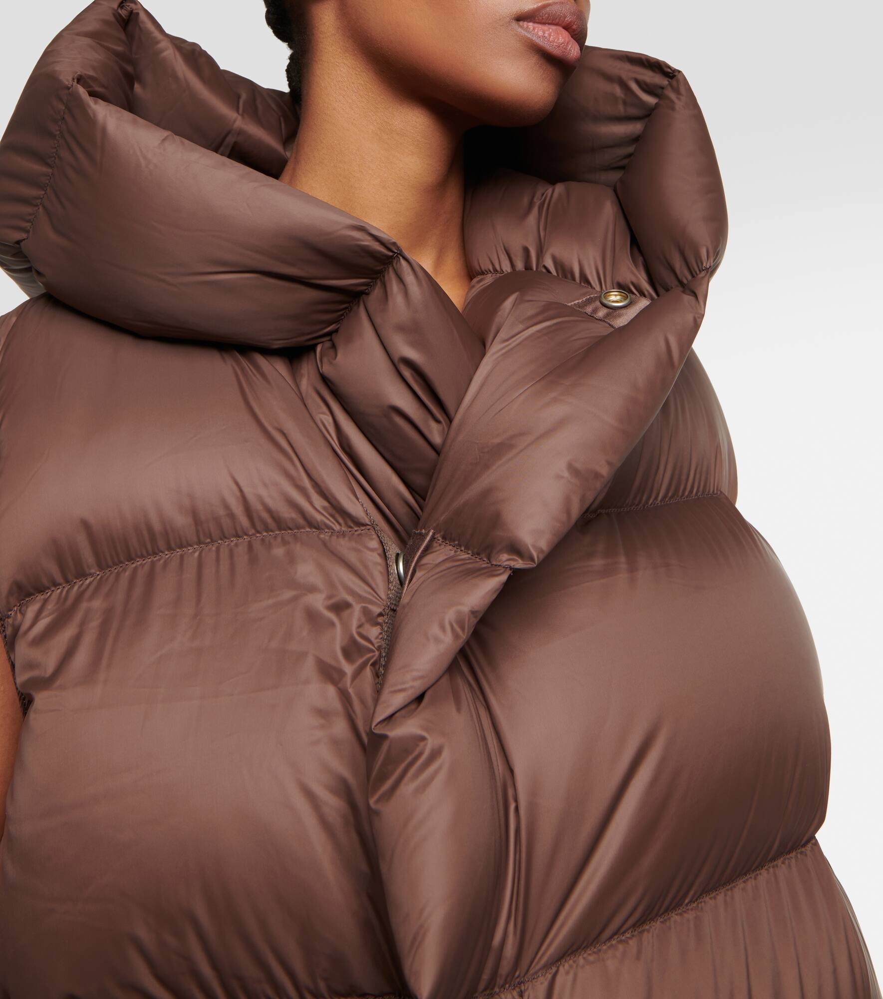 Quilted down coat - 4