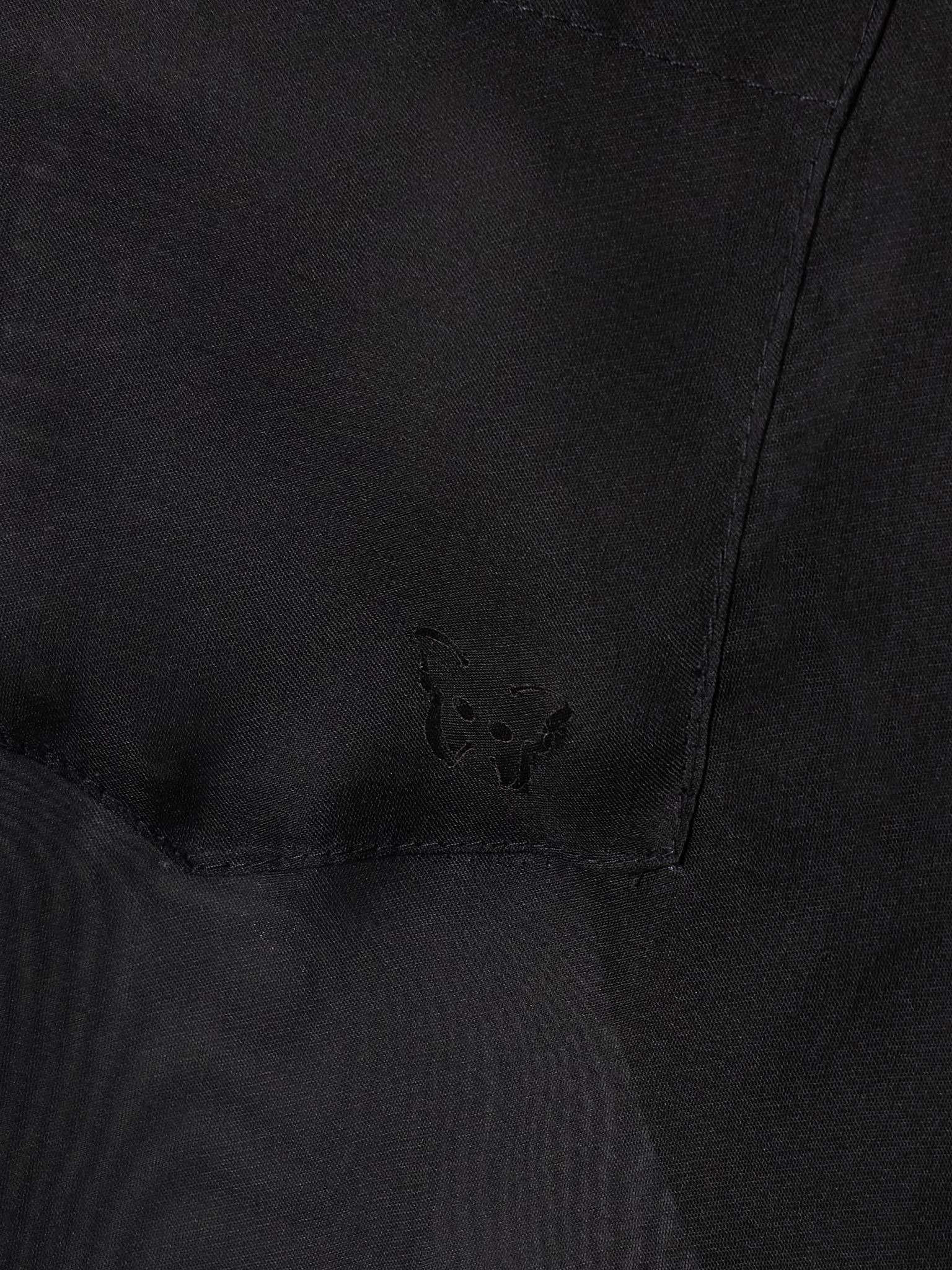 Laser-cut silk-organza shirt Black - 5
