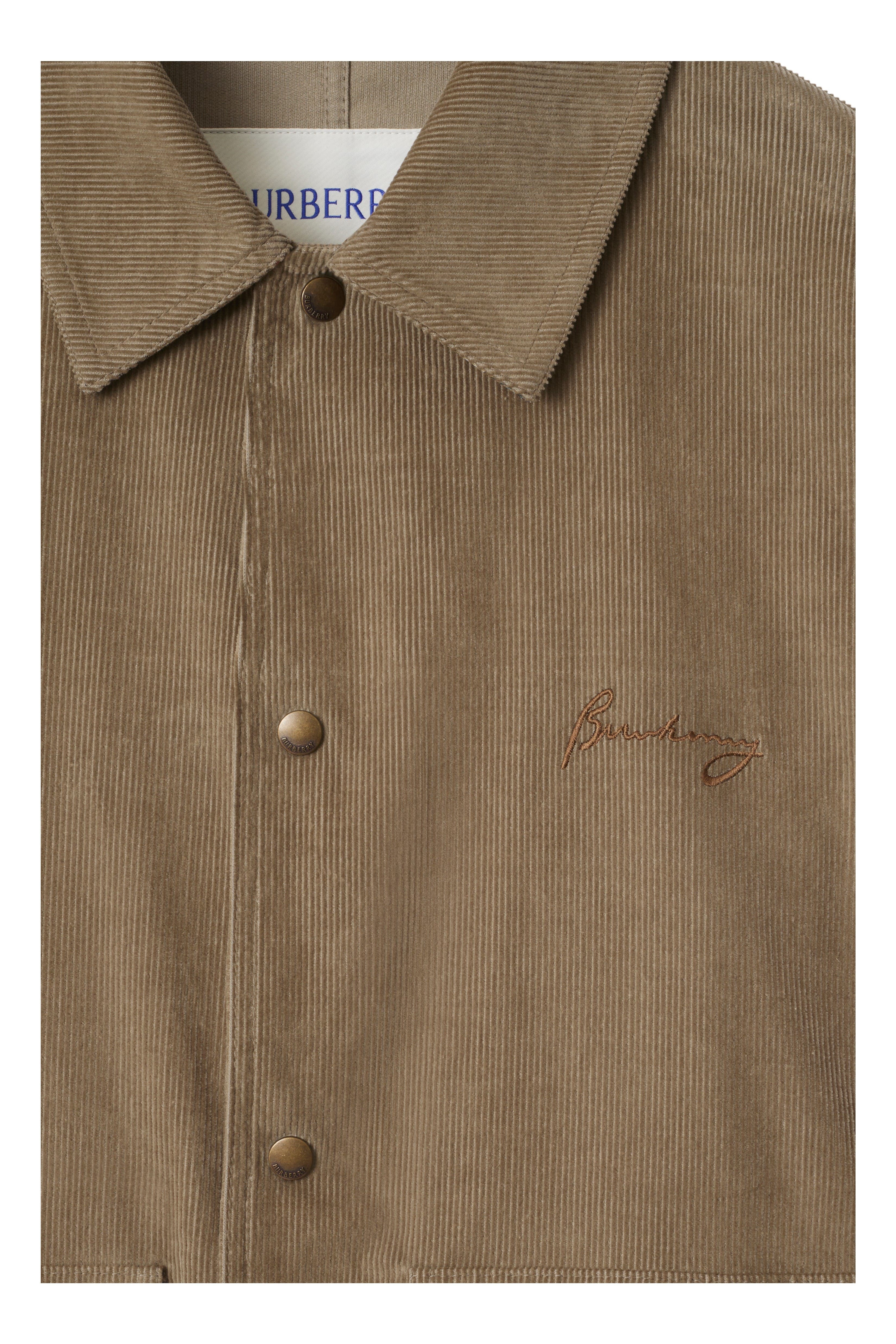 burberry Corduroy Jacket in Puddle Beige at Nordstrom - 5