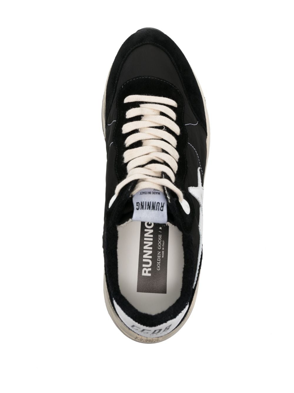 star-patch lace-up sneakers - 4