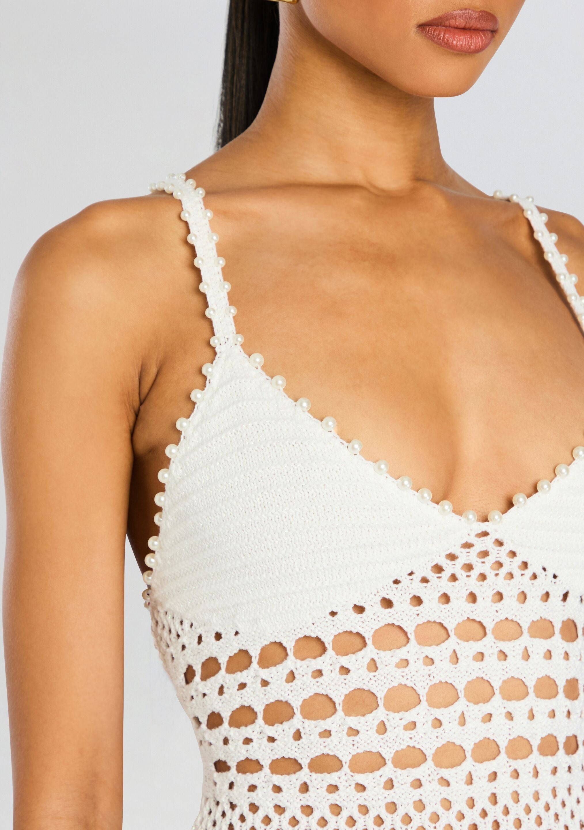 BELIZE KNIT CROCHET DRESS - 2