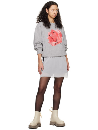 UNDERCOVER Gray Floral Sweatshirt outlook