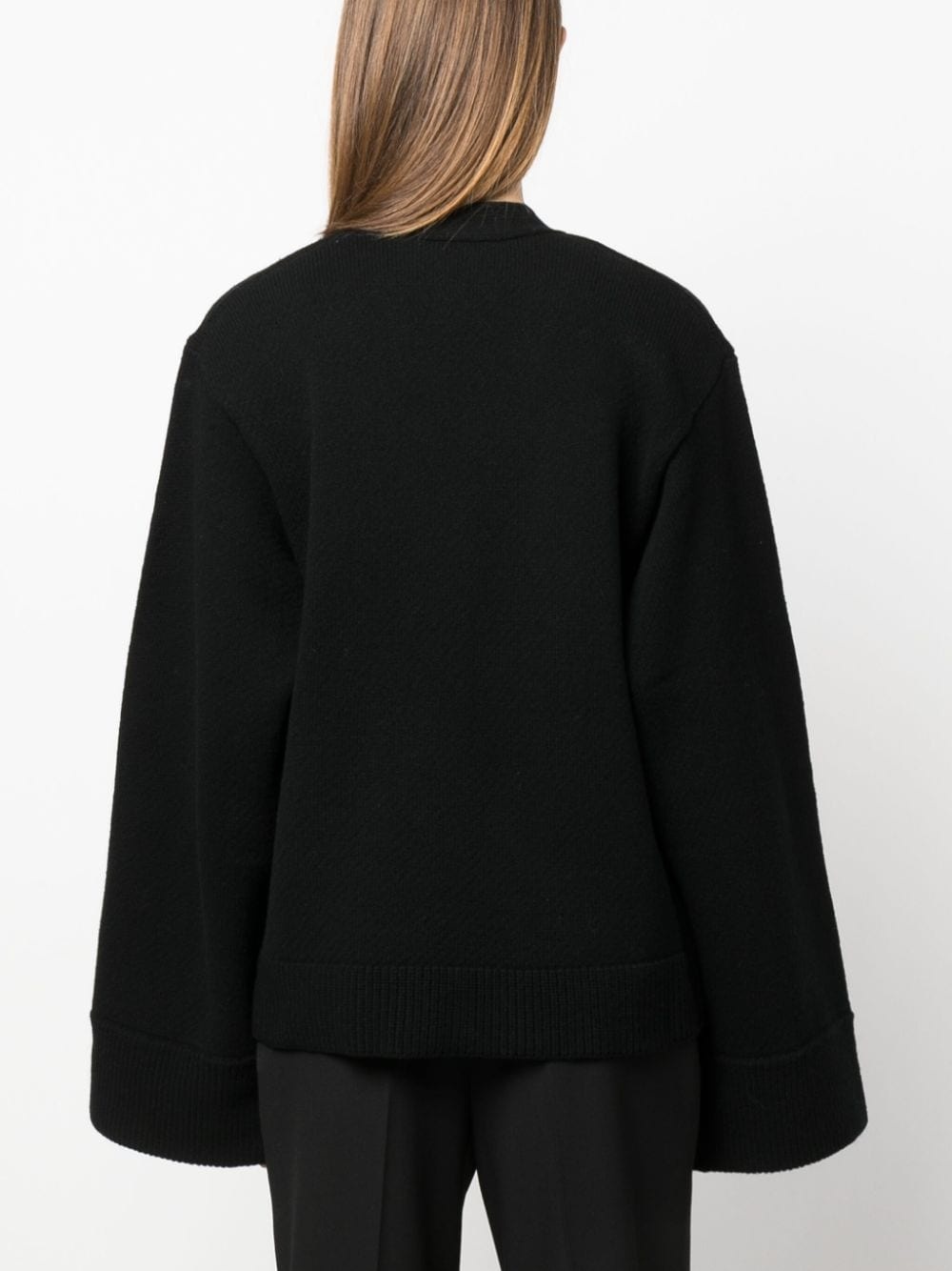Memory boxy-fit wool cardigan - 4