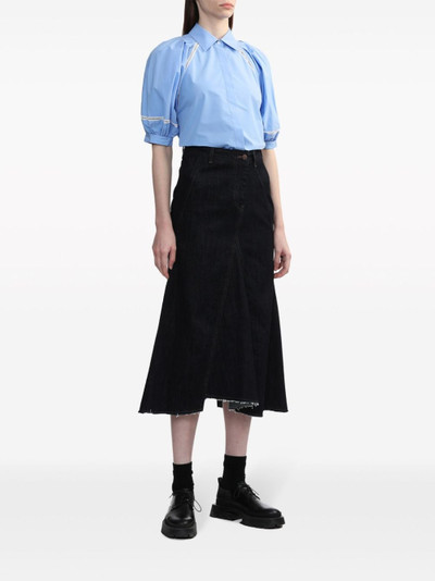 3.1 Phillip Lim straight-point collar cotton-blend shirt outlook