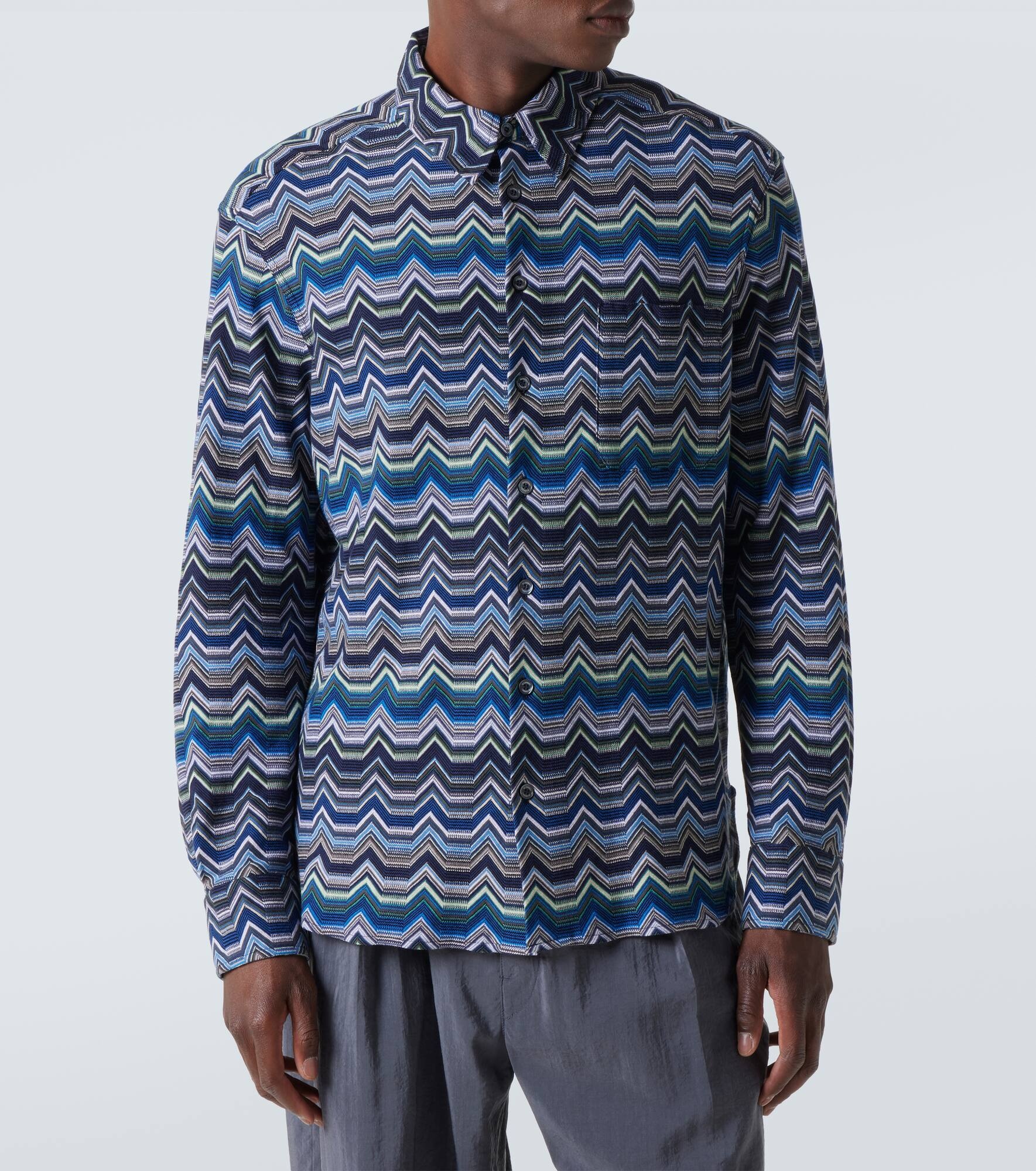 Zigzag cotton shirt - 3
